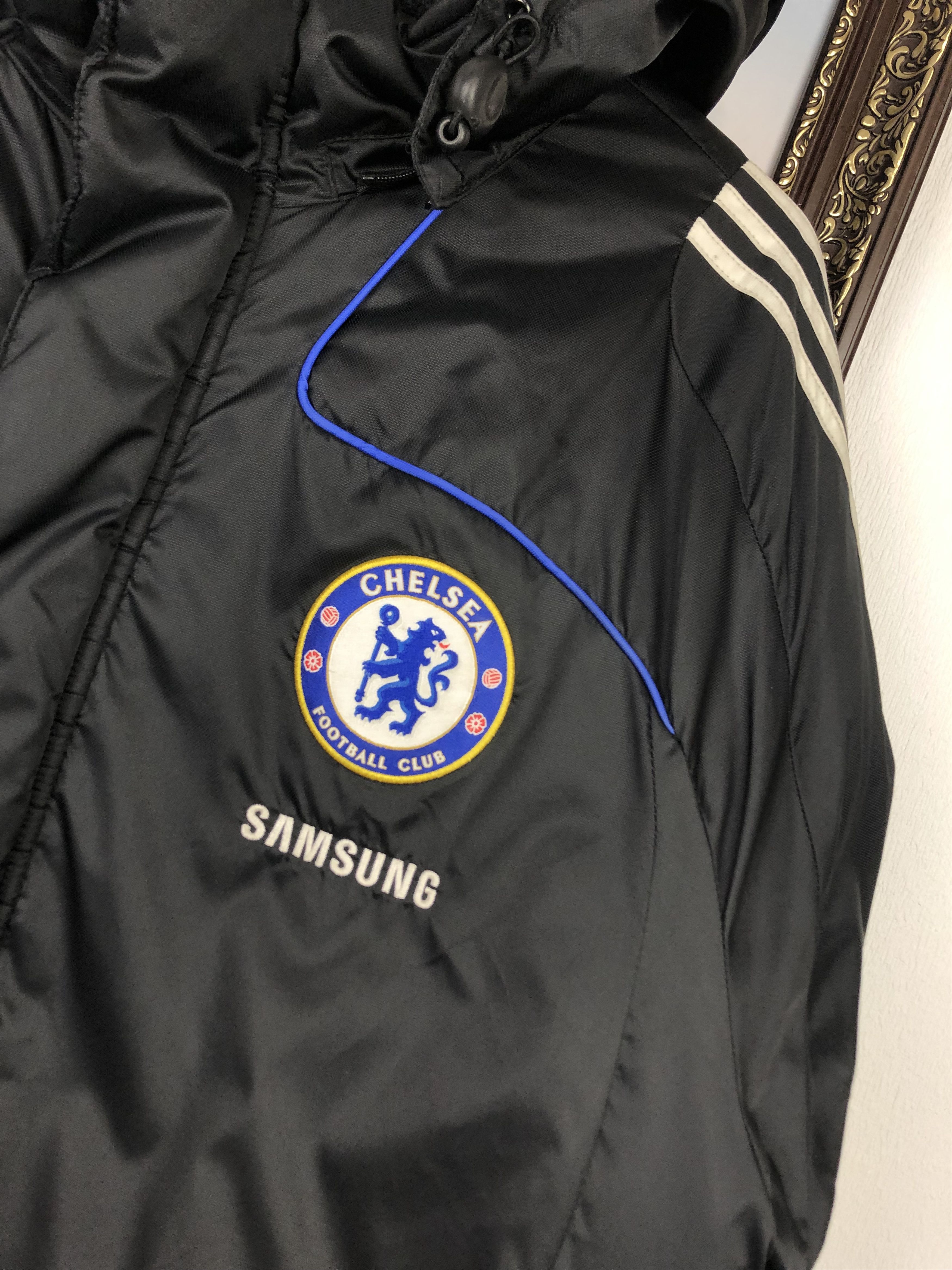 Adidas Vintage Adidas Chelsea Football Jacket Soccer Bomber Size US XL / EU 56 / 4 - 2 Thumbnail