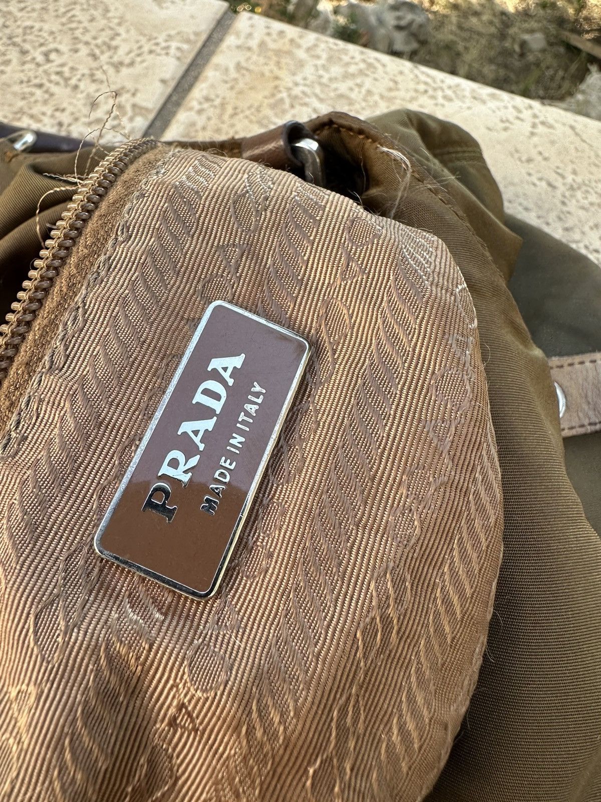 Prada Prada Nylon Bag Brown Size ONE SIZE - 13 Thumbnail