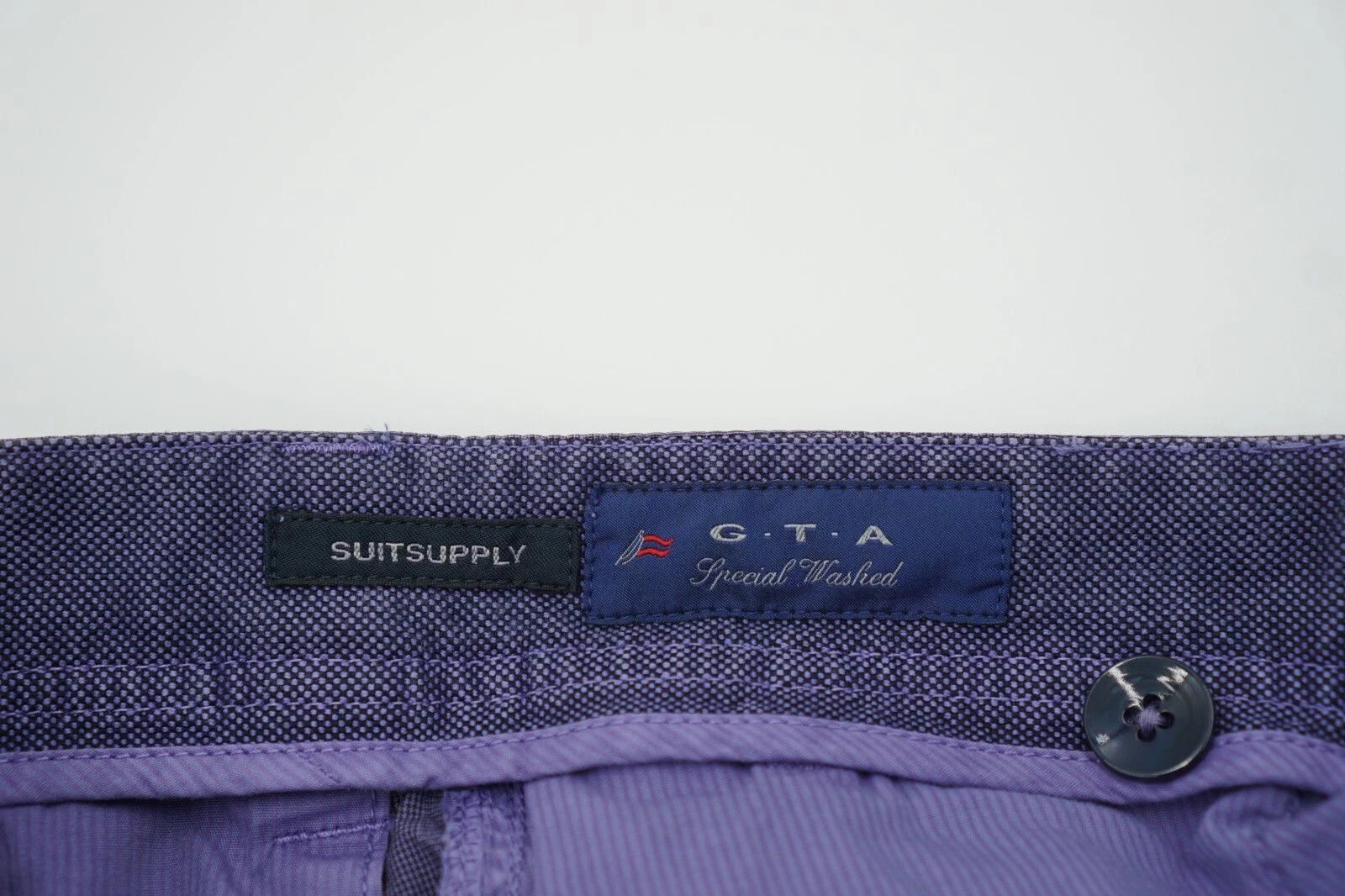 Suitsupply Men Suitsupply Cargo Pants Purple Casual Size UK/US34 Size US 34 / EU 50 - 4 Thumbnail
