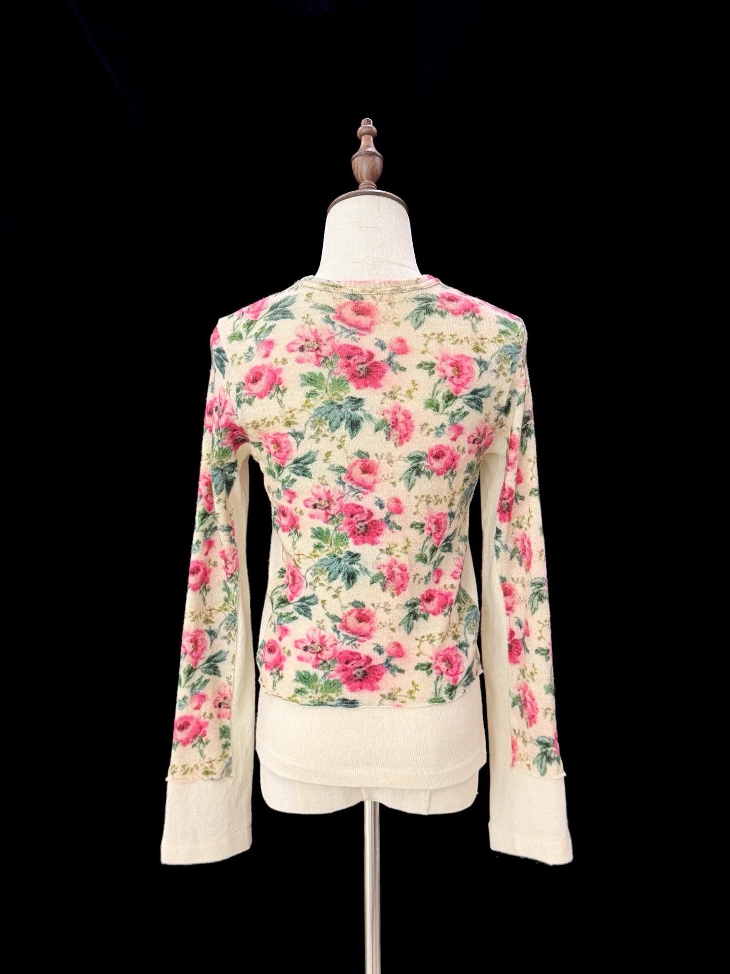 Comme des Garcons Comme des Garçons 2016 AW Flower Patchwork Wool Top XS Size XS / US 0-2 / IT 36-38 - 8 Thumbnail