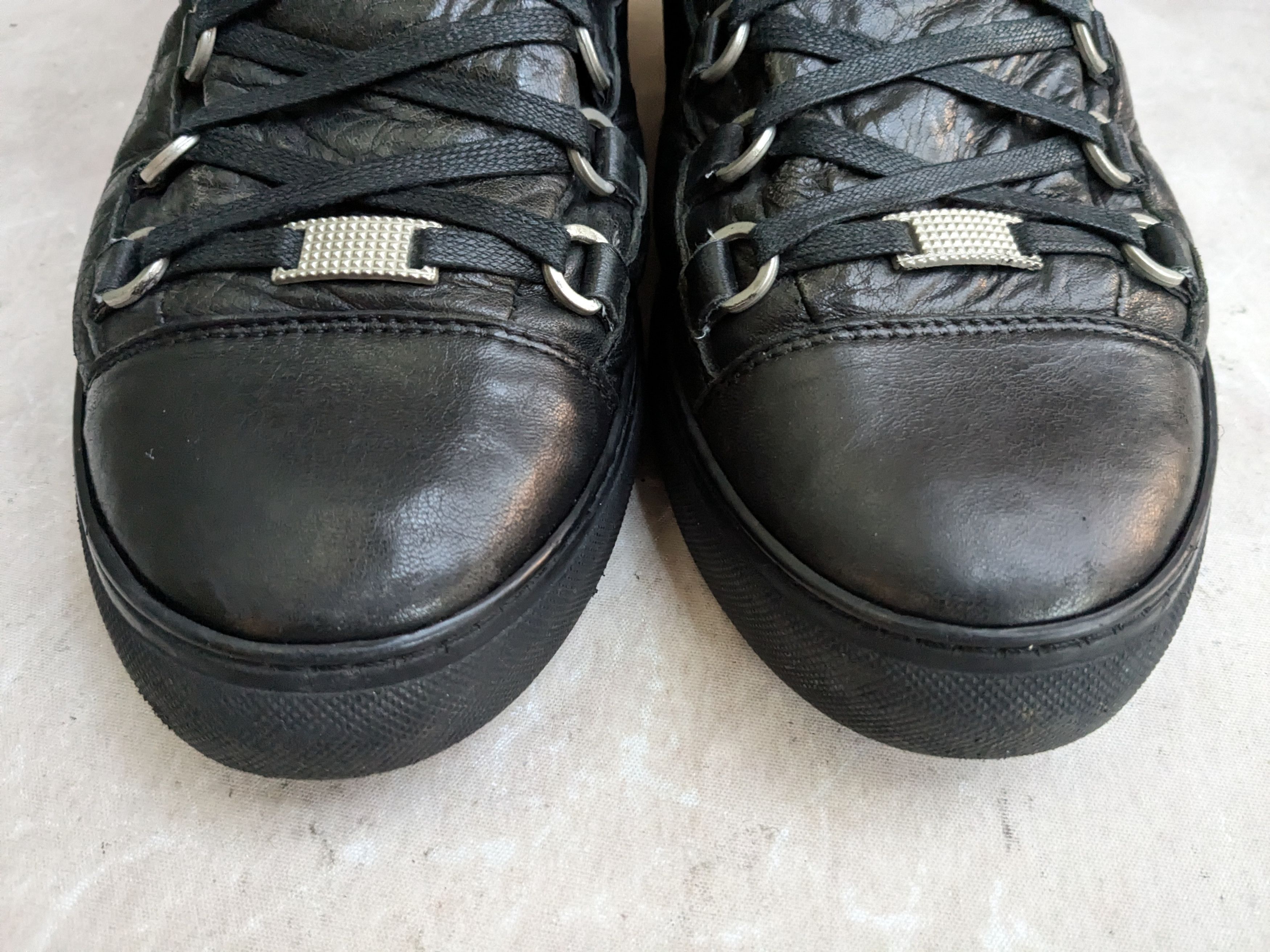 Balenciaga Balenciaga Arena Black 9 Leather High Tops Sneakers Size US 9 / EU 42 - 4 Thumbnail