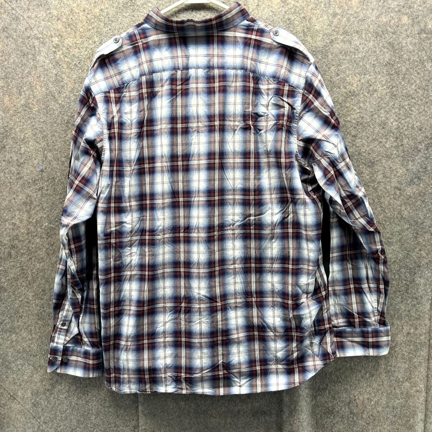 Banana Republic VINTAGE Banana Republic Shirt Men XL Red Blue Plaid Casual Button Down Vtg Size US XL / EU 56 / 4 - 2 Thumbnail