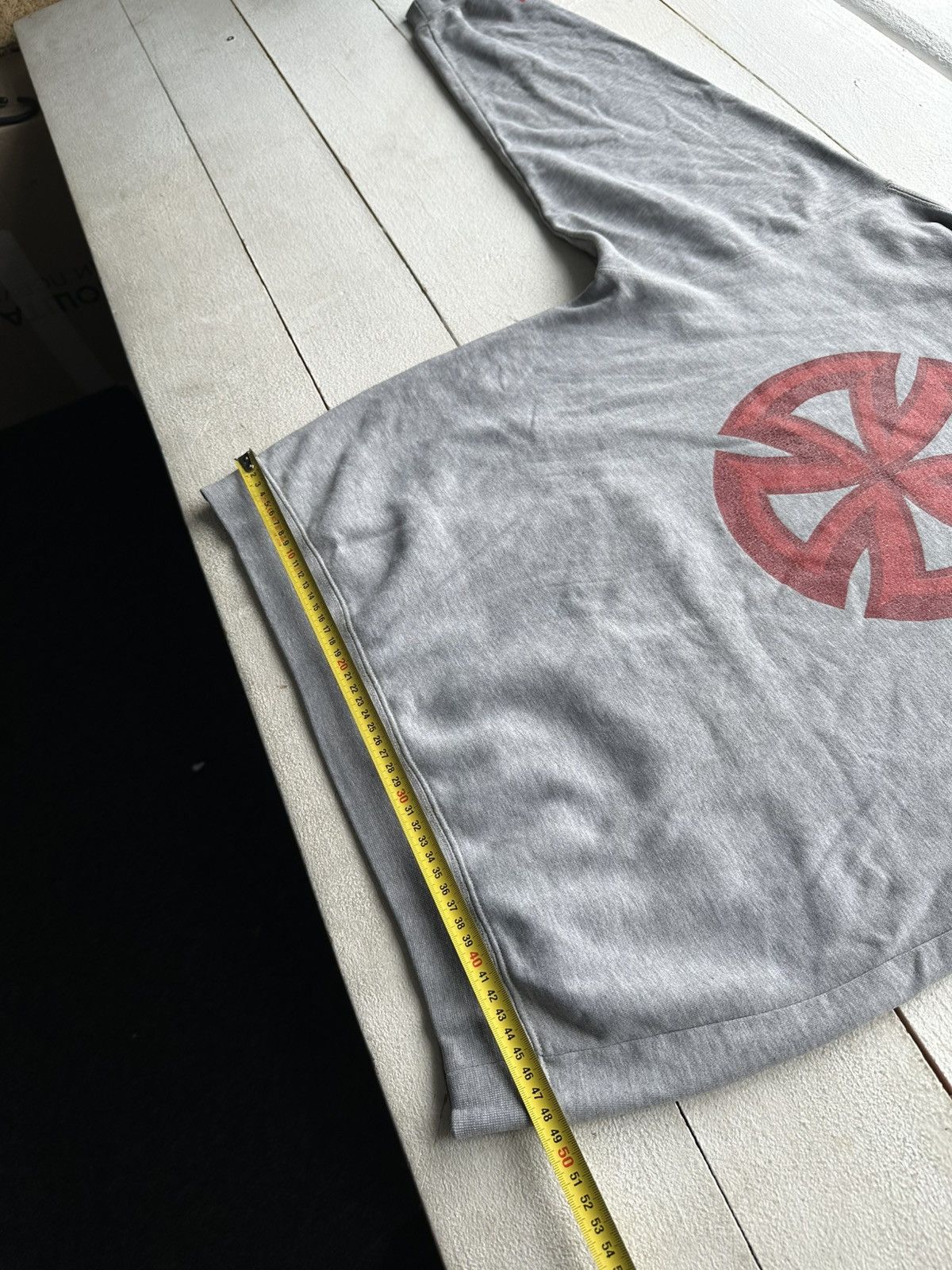 Independent Truck Co. × Vintage 🚨VNTG INDEPENDENT DISTRESSED SKATE HOODIE BIG LOGO GRAY Size US M / EU 48-50 / 2 - 19 Thumbnail