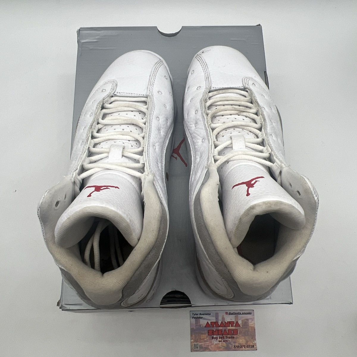 Jordan Brand Air Jordan 13 white wolf grey Size US 8 / EU 41 - 7 Thumbnail