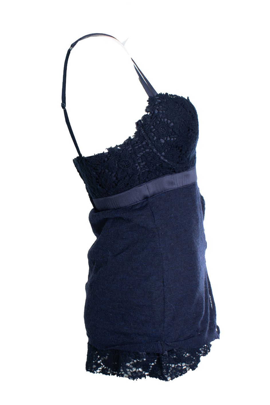 Ermanno Scervino Ermanno Scervino, Blue lingerie top with wool Size S / US 4 / IT 40 - 5 Thumbnail