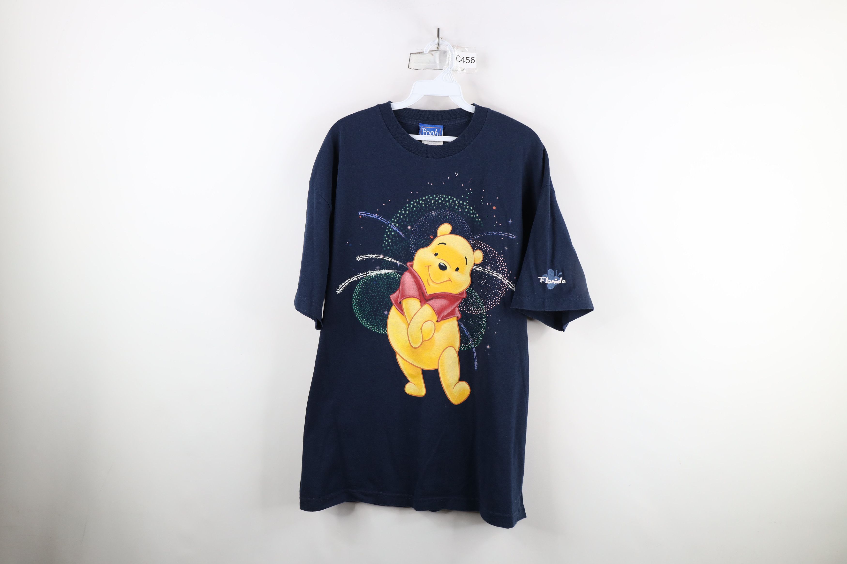 Disney × Vintage Vintage 90s Disney Winnie the Pooh Florida Fireworks T-Shirt Size XL / US 12-14 / IT 48-50 - 1 Thumbnail