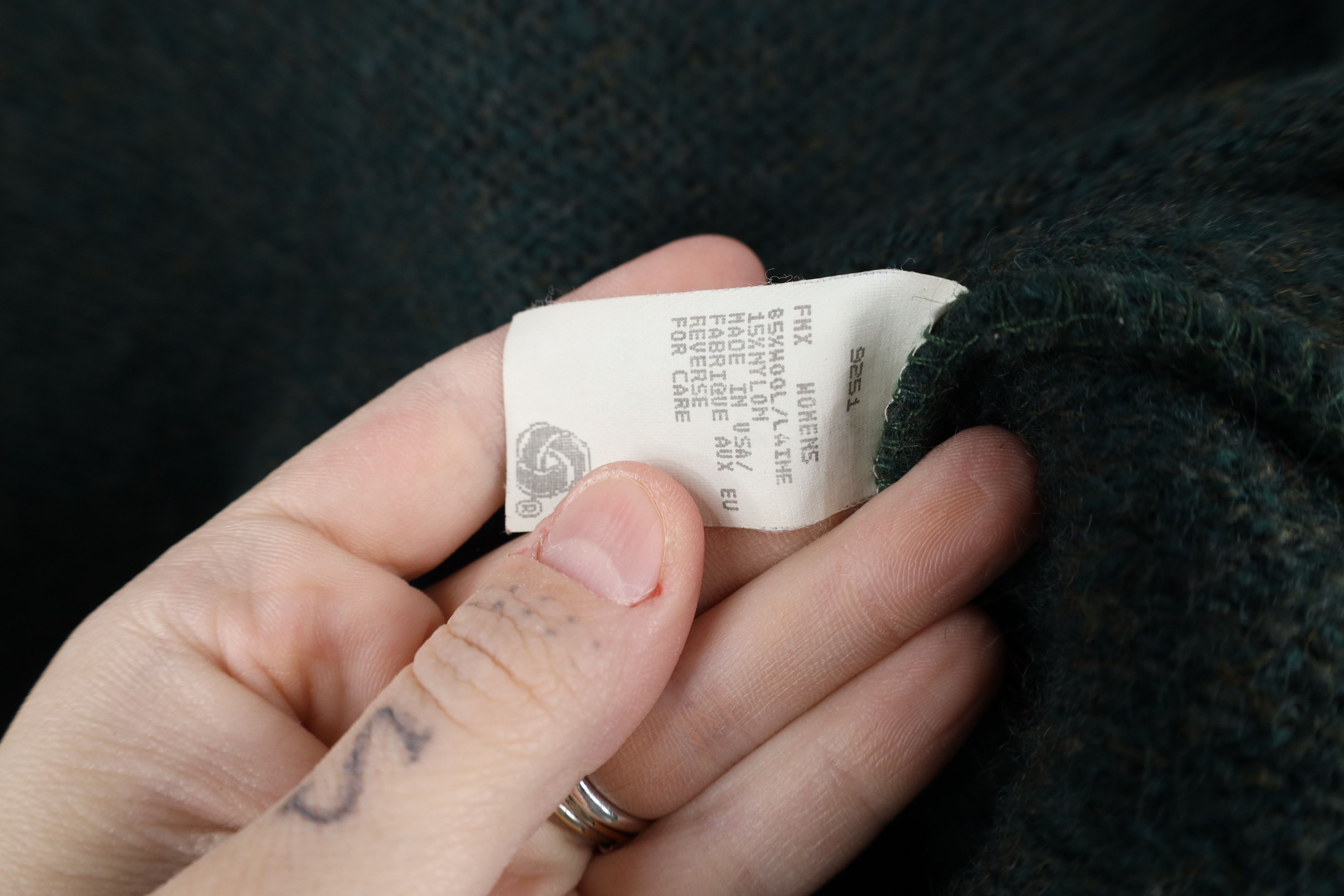 Vintage × Woolrich Woolen Mills Vintage 90s Woolrich Wool Blend Marled Sweater Green USA Size S / US 4 / IT 40 - 6 Thumbnail