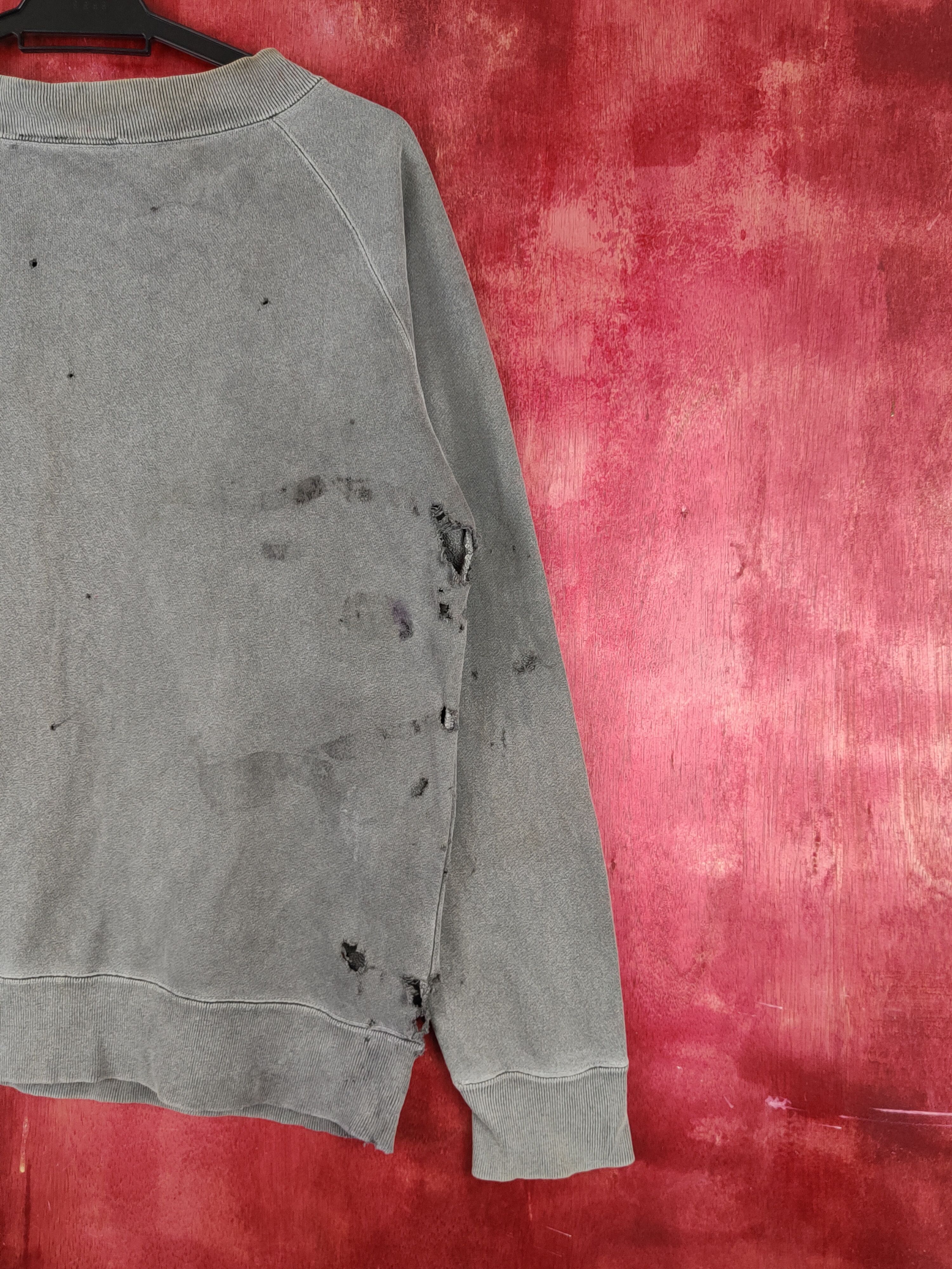 Helly Hansen Helly Hansen Dark Gray Faded ripped Sweatshirts #S1862 Size L / US 10 / IT 46 - 17 Thumbnail