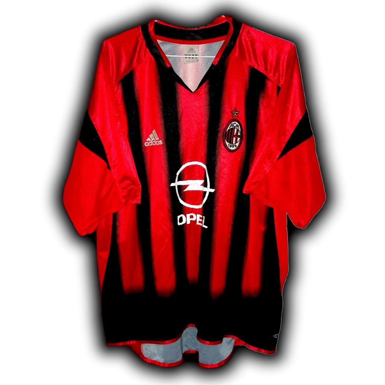 Adidas Ac Milan 2004 2005 Home Shirt Jersey Size US XL / EU 56 / 4 - 4 Thumbnail