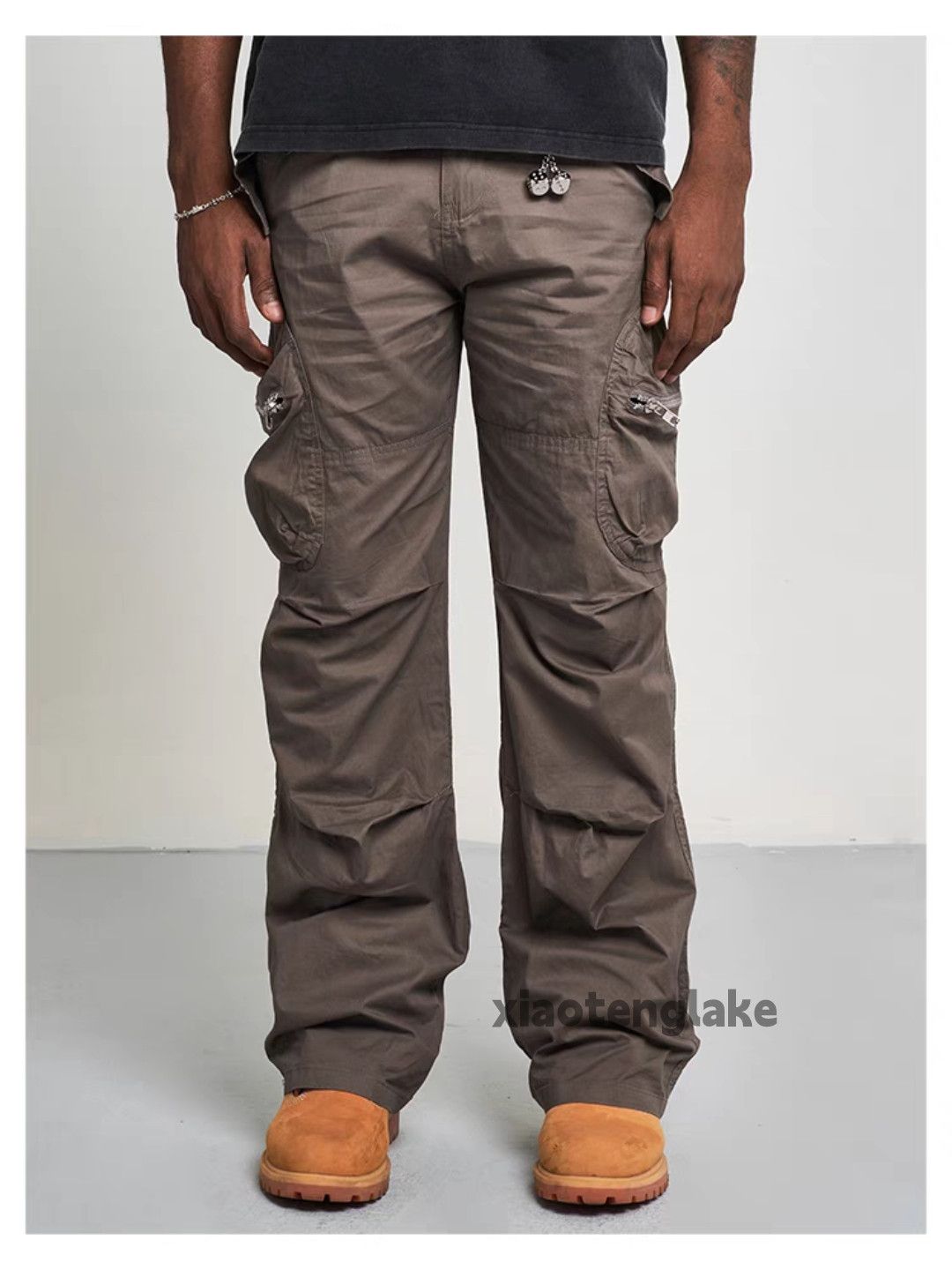 Designer × Vintage washed faded cleanfit zipper utility military cargo pants Size US 30 / EU 46 - 1 Thumbnail