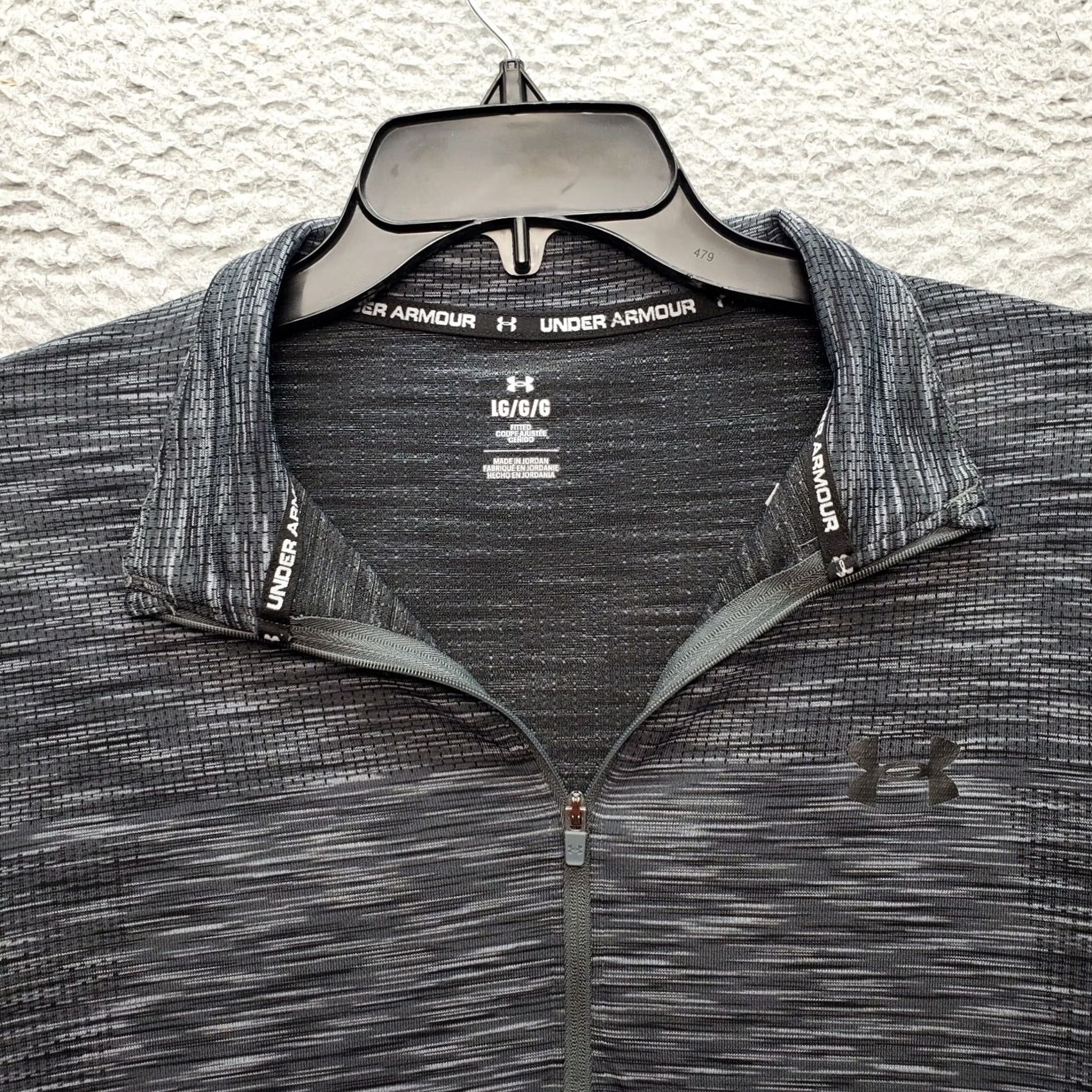 Under Armour Under Armour Golf Performance Activewear Shirt : Mens Size L Gray Mock Neck 1/4 Zip Size US L / EU 52-54 / 3 - 5 Thumbnail