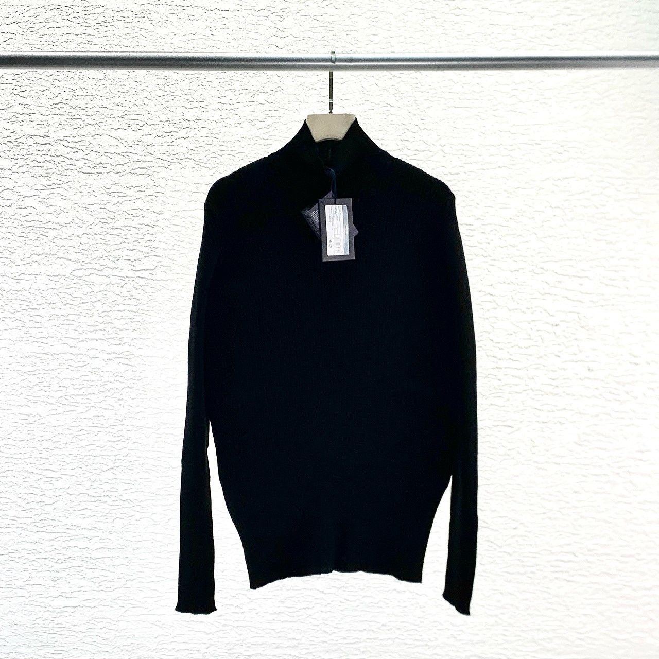 Prada Prada Black Ribbed Knit Sweater Size 40 Size S / US 4 / IT 40 - 1 Thumbnail