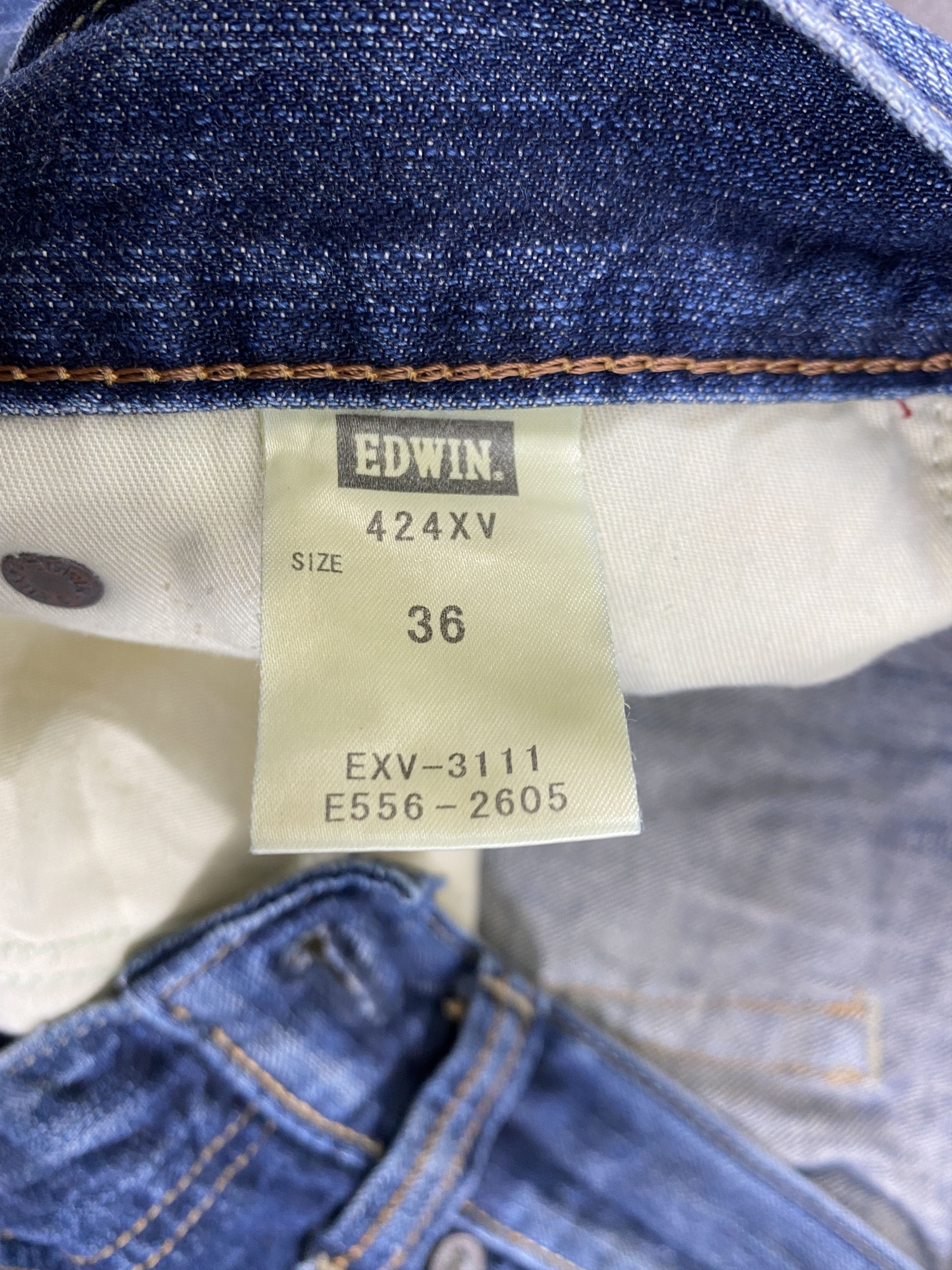 Japanese Brand Faded Blue Vintage Edwin Jeans 40x33.5 Denim- JN3654 Size US 40 / EU 56 - 9 Thumbnail