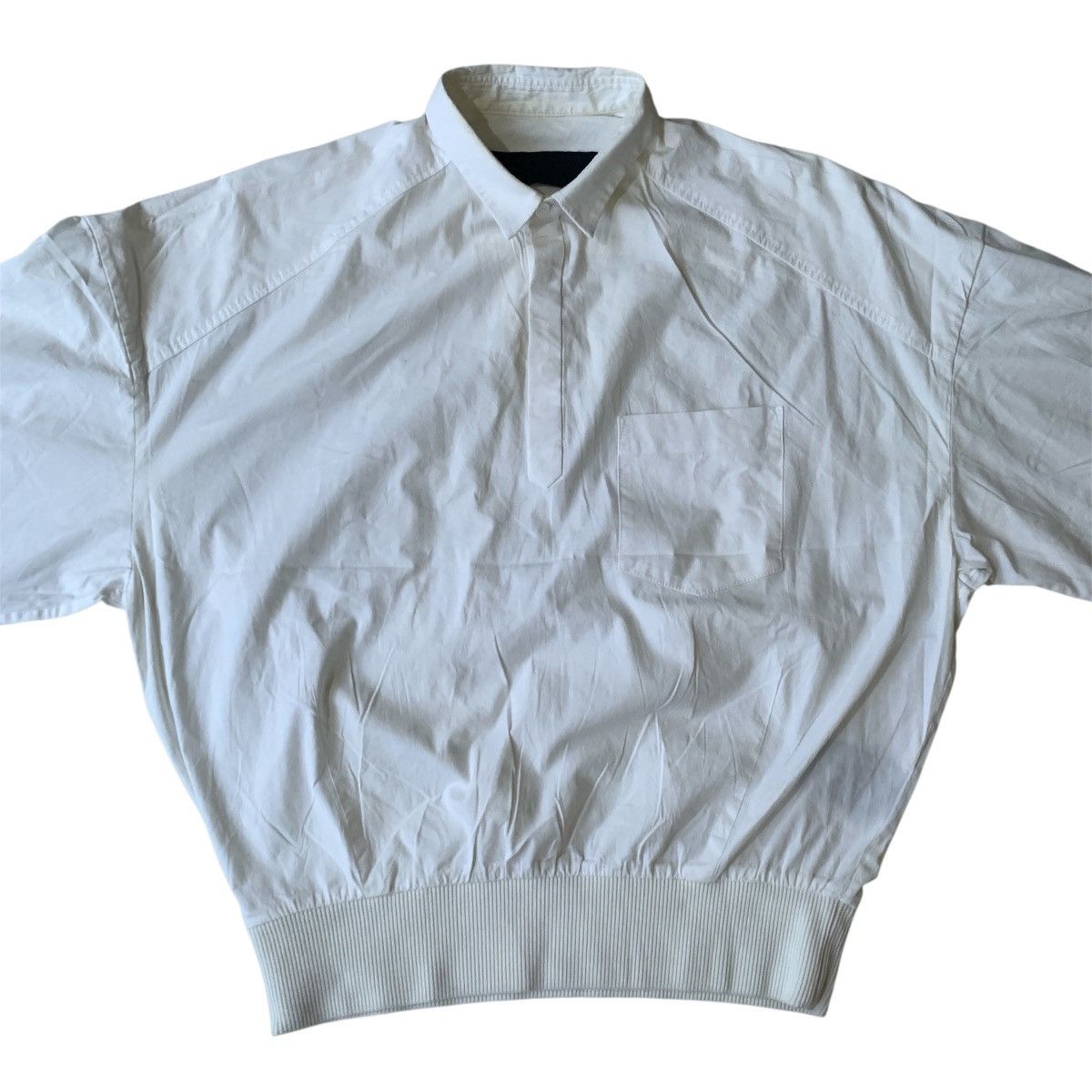 Juun.J Juun.J Oversized Half Button White Shirt Size US M / EU 48-50 / 2 - 2 Thumbnail