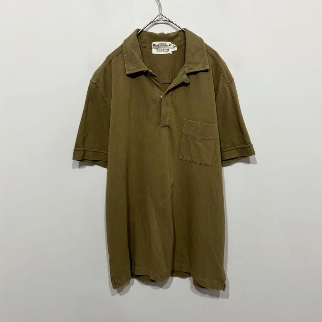 Ralph Lauren RRL RALPH LAUREN HERRINGBONE OPEN COLLAR POLO PULLOVER HOBLY OLIVE SIZE M USED Size US M / EU 48-50 / 2 - 2 Thumbnail