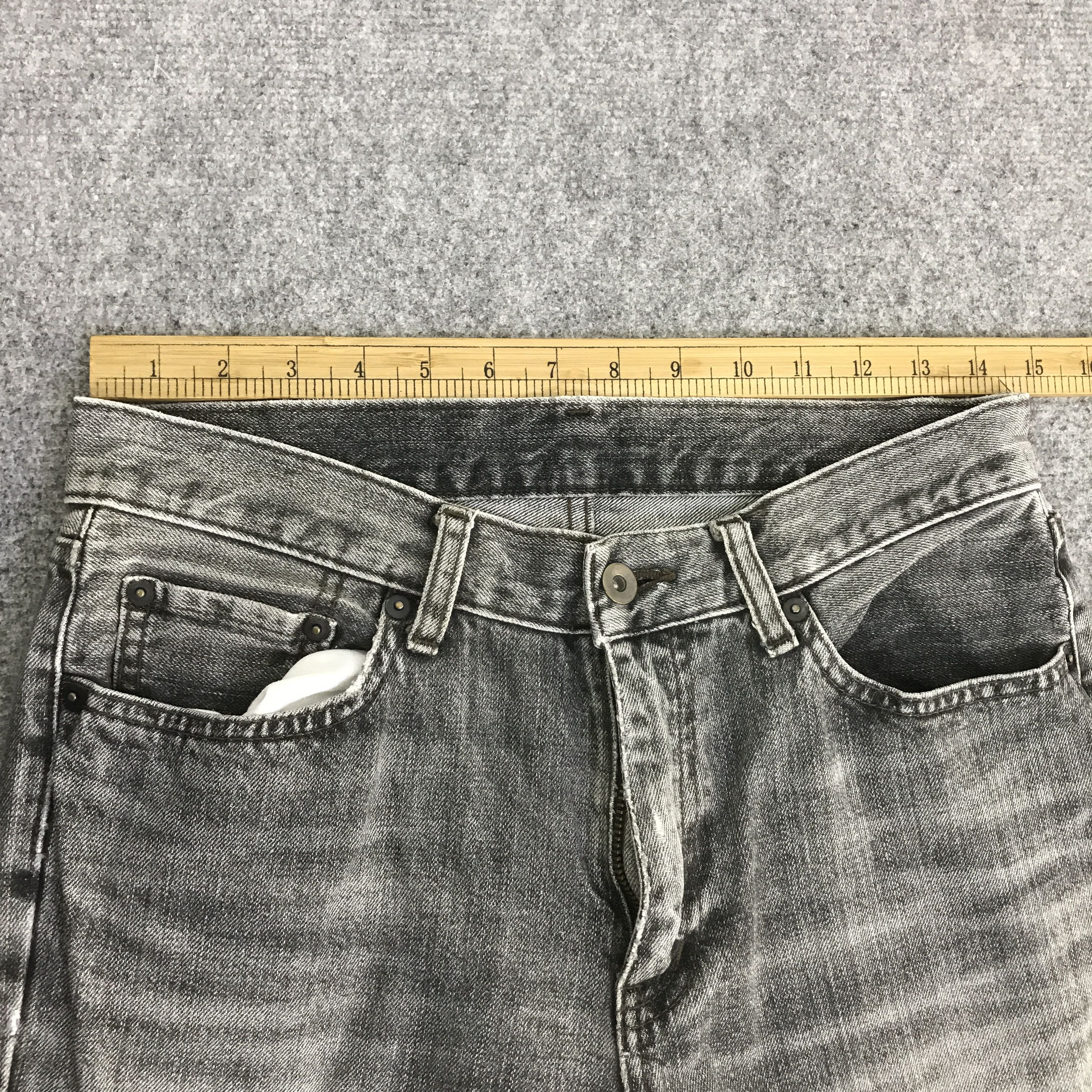 Uniqlo Black Faded uniqlo Japan distressed denim pants K118B3 Size US 32 / EU 48 - 7 Thumbnail
