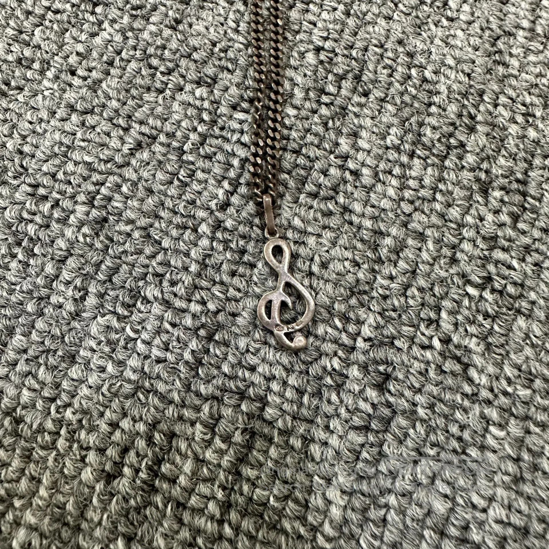 Saint Laurent Paris Saint Laurent 16SS 925 Silver Music Note Necklace. Size ONE SIZE - 2 Thumbnail