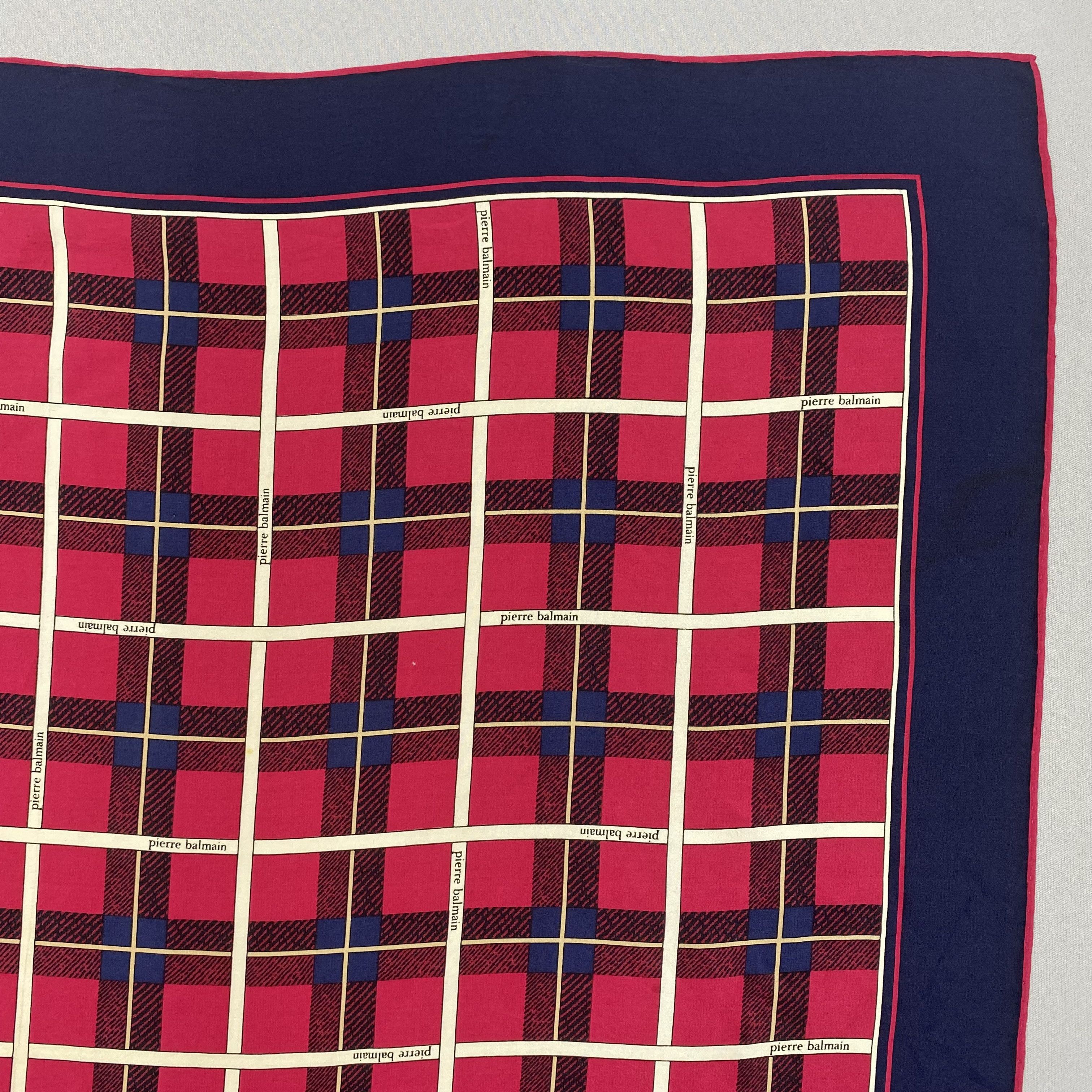 Japanese Brand Vintage Pierre Balmain SILK Scarf Twill Stole Wraps Scarves Size ONE SIZE - 6 Thumbnail