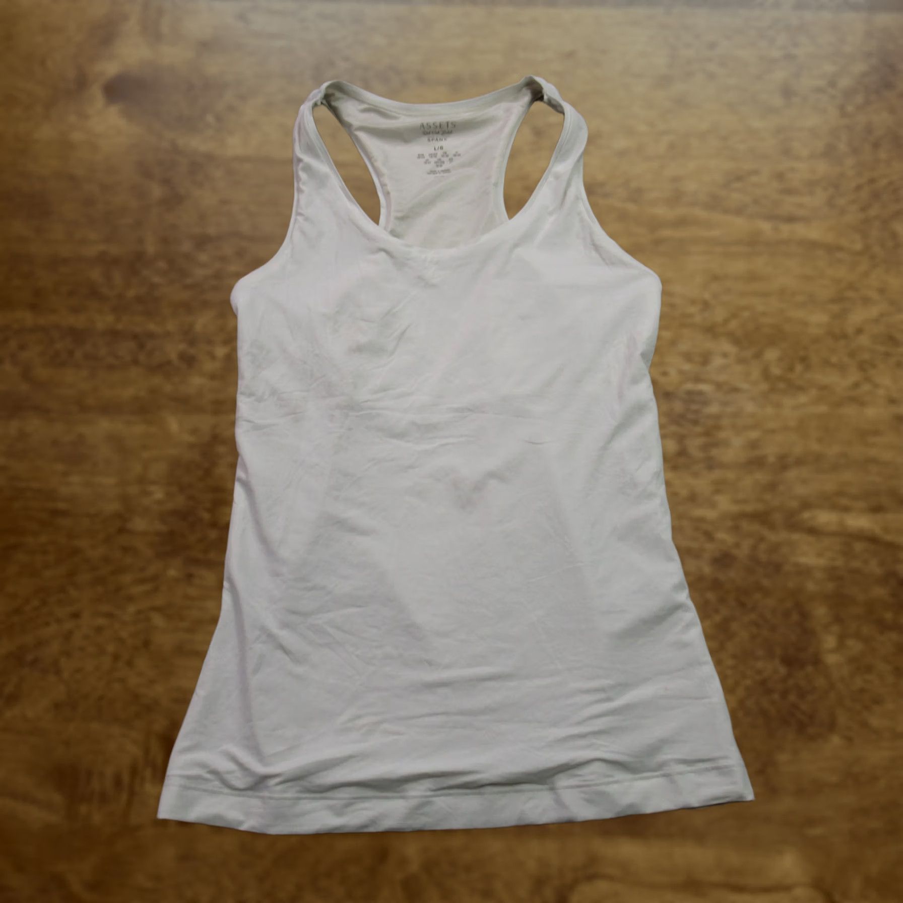 Spanx Spanx Shirt Large Sleeveless Activewear White Crew Neck Lightweight Womens Size L / US 10 / IT 46 - 1 Thumbnail