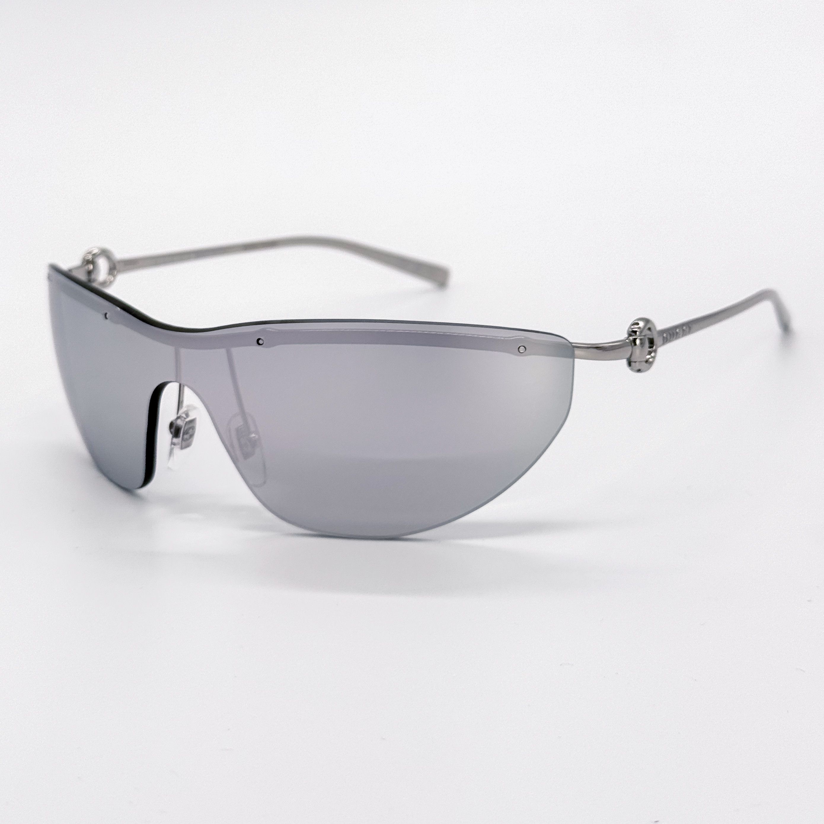Gucci NEW GUCCI GG1700S 002 SUNGLASSES SILVER GREY GUCCI EYEWEA Size ONE SIZE - 3 Thumbnail