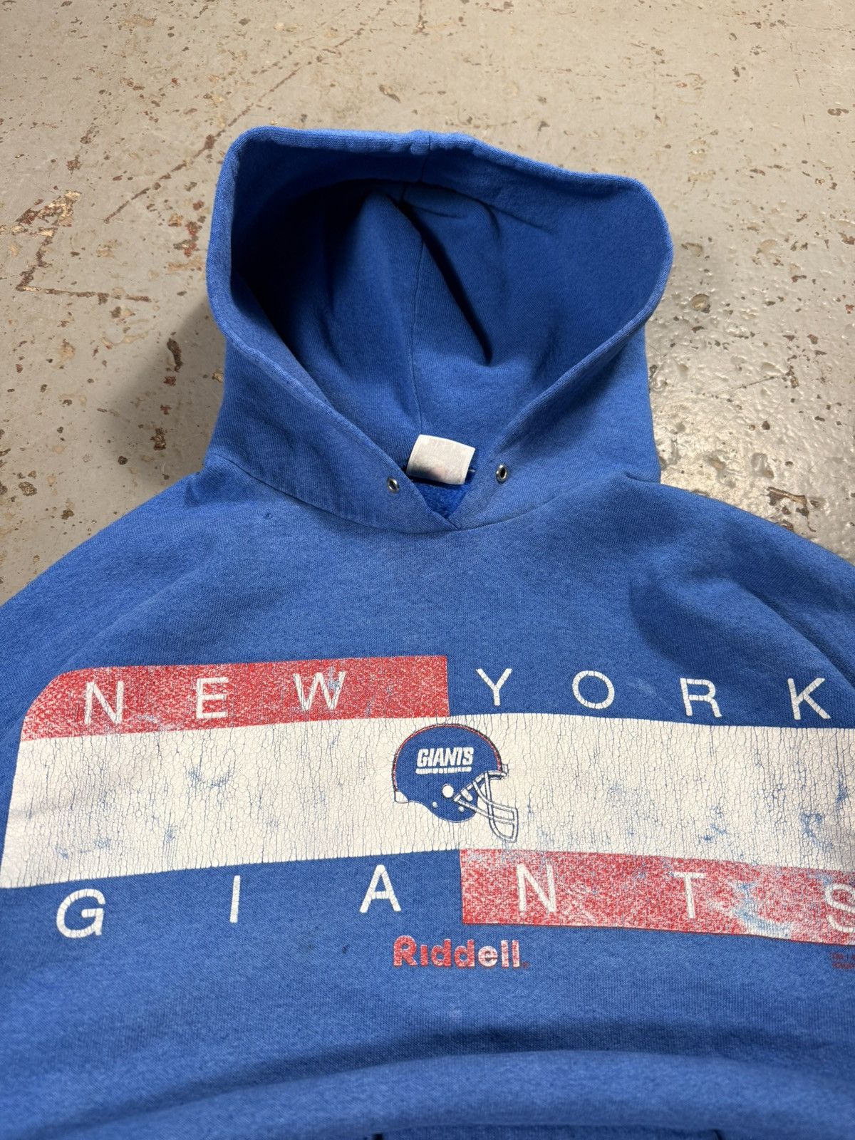 NFL Vintage Thrashed Distressed New York Yankees Cropped Hoodie Size US M / EU 48-50 / 2 - 4 Thumbnail
