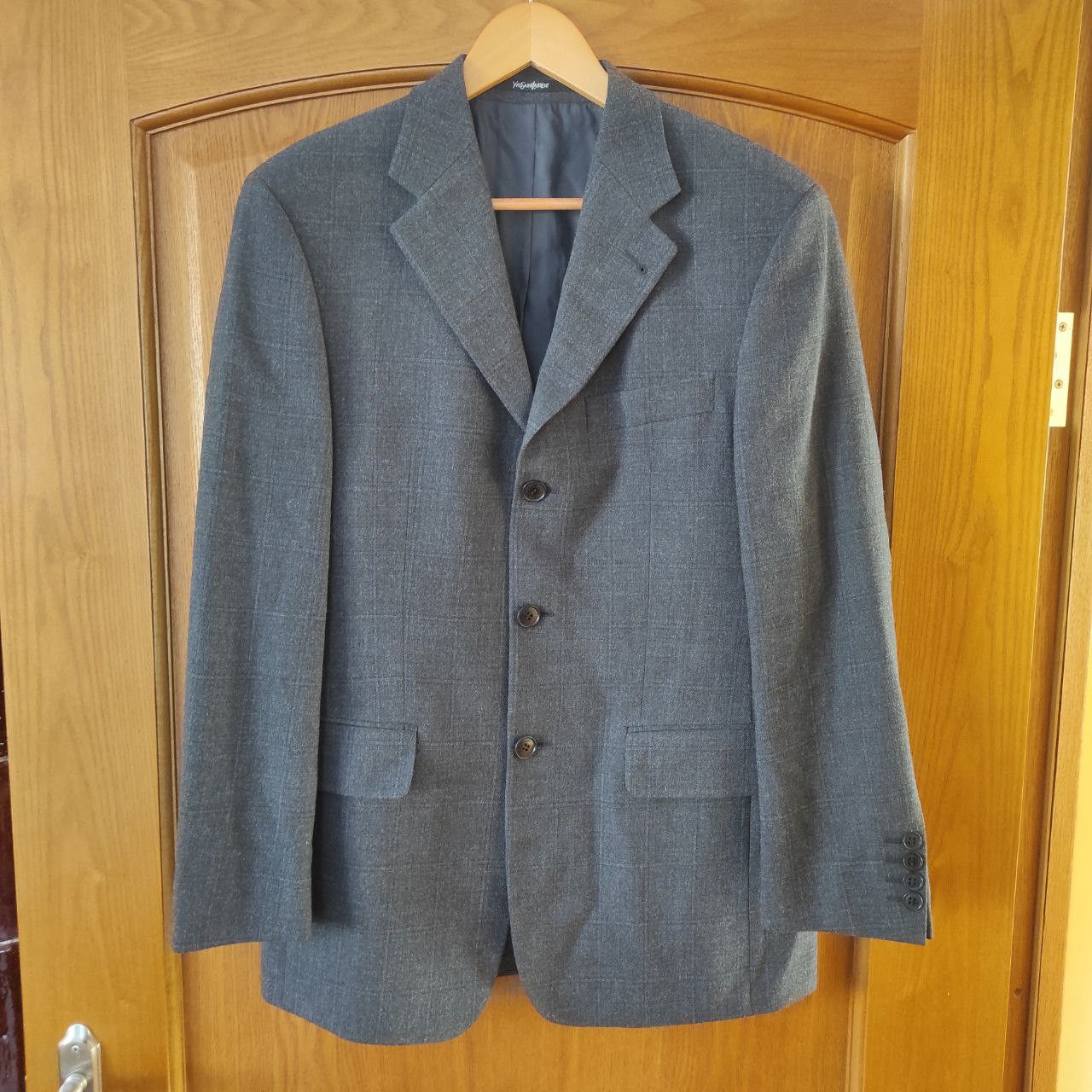 Japanese Brand × Yves Saint Laurent YSL Yves Saint Laurent Blazer Size S or 46 Checkered Size 36R - 6 Thumbnail