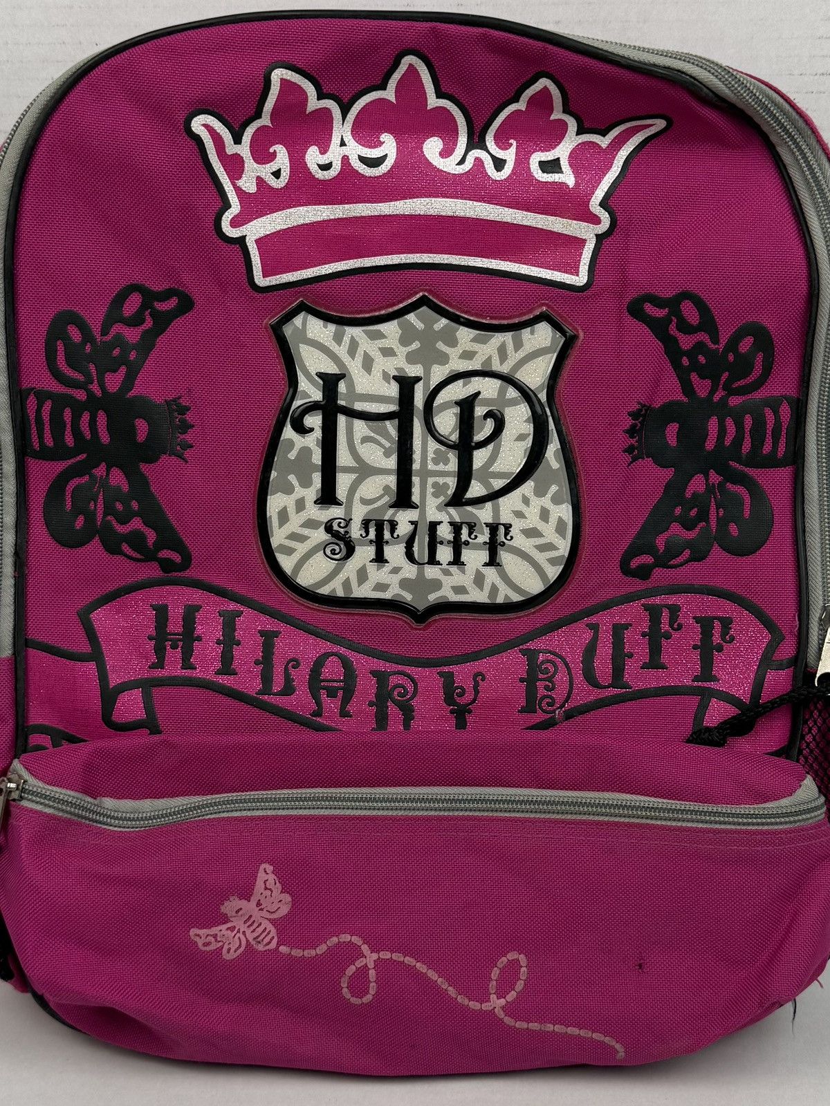 Other Y2K Vintage Hilary Duff HD Stuff Pink Backpack Bee Crown Size ONE SIZE - 4 Thumbnail