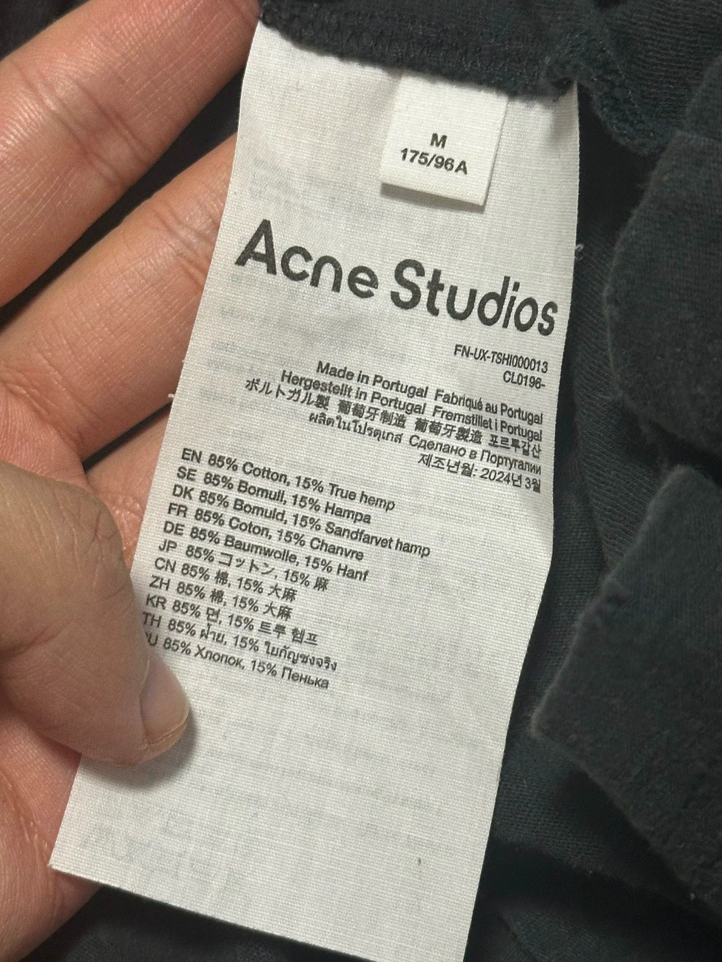 Acne Studios AcneStudios 1996 Off-White Dip-Dye Short Sleeve S Size US M / EU 48-50 / 2 - 5 Thumbnail