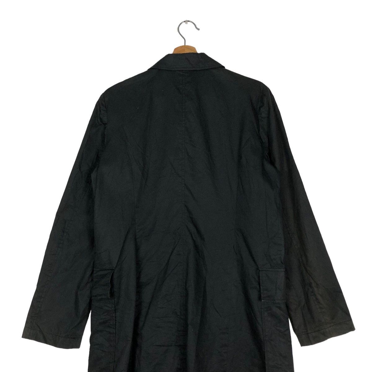 Issey Miyake Rich Black Long Jacket Double Collar Sunao Kiwahara IS Japan Size US M / EU 48-50 / 2 - 9 Thumbnail