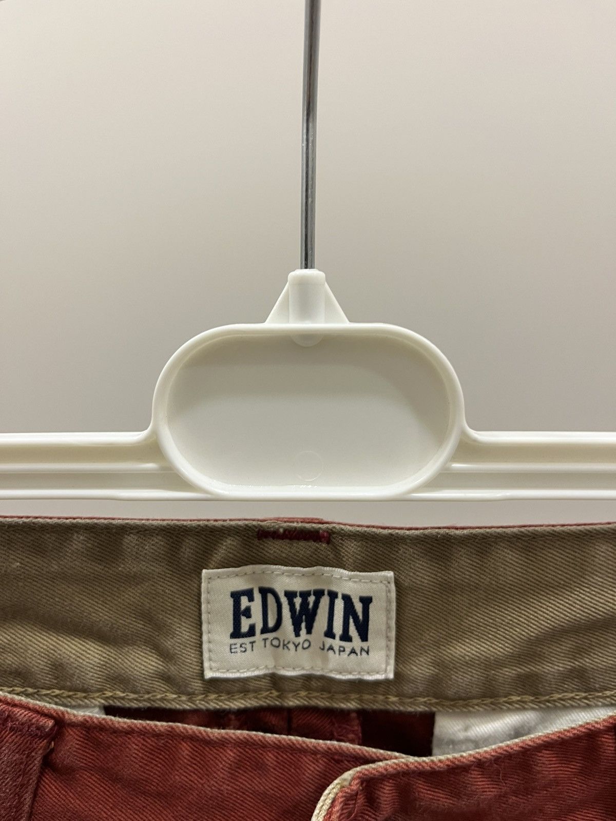 Edwin Edwin 55 Loose Y2K Chino Pants Sz 31 Ebony Dark Red Japanese Size US 31 - 4 Thumbnail