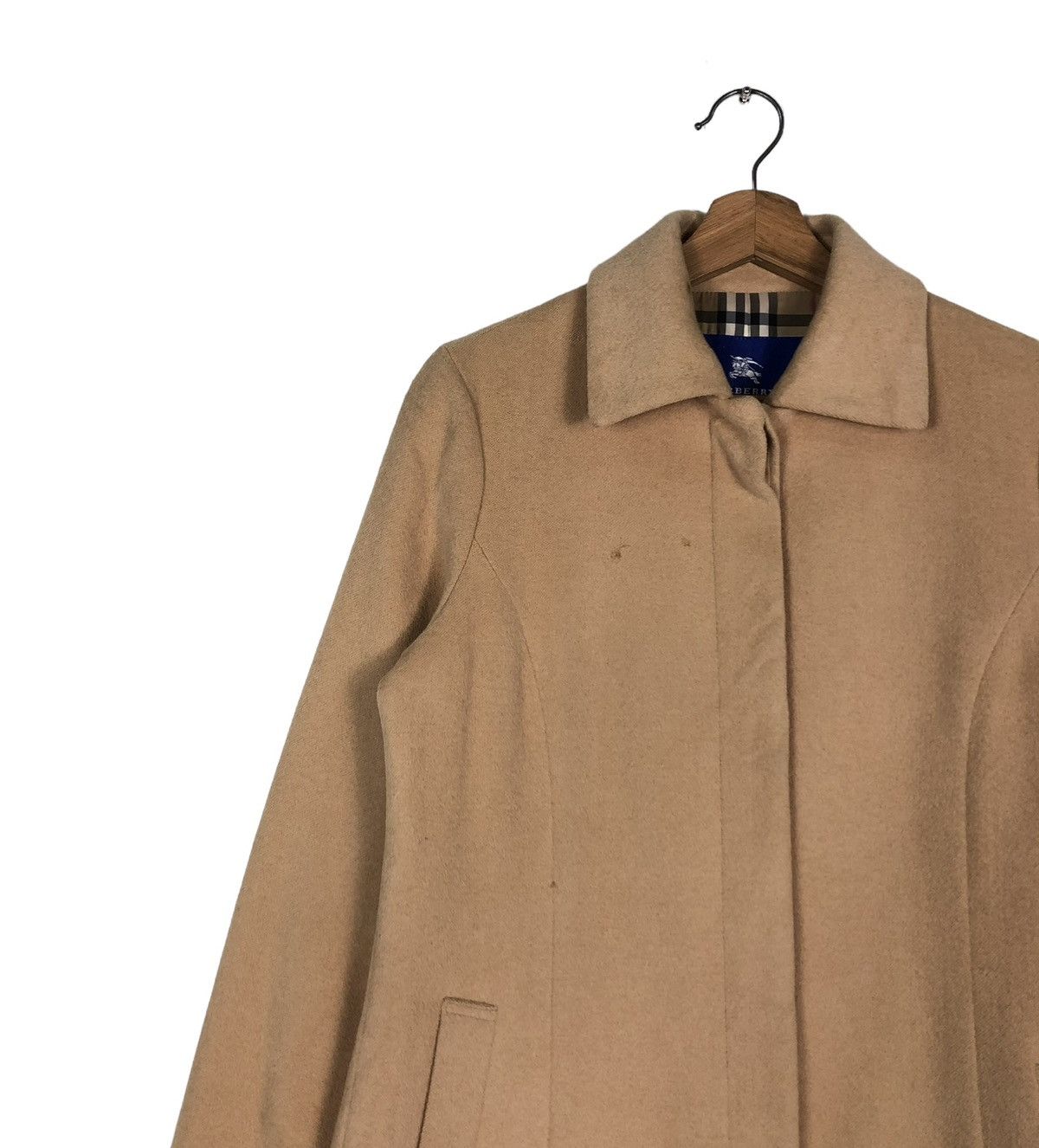 Burberry 🔥VINTAGE BURBERRY LONDON BLUE LABEL WOOL NOVA CHECK Size XS / US 0-2 / IT 36-38 - 6 Thumbnail