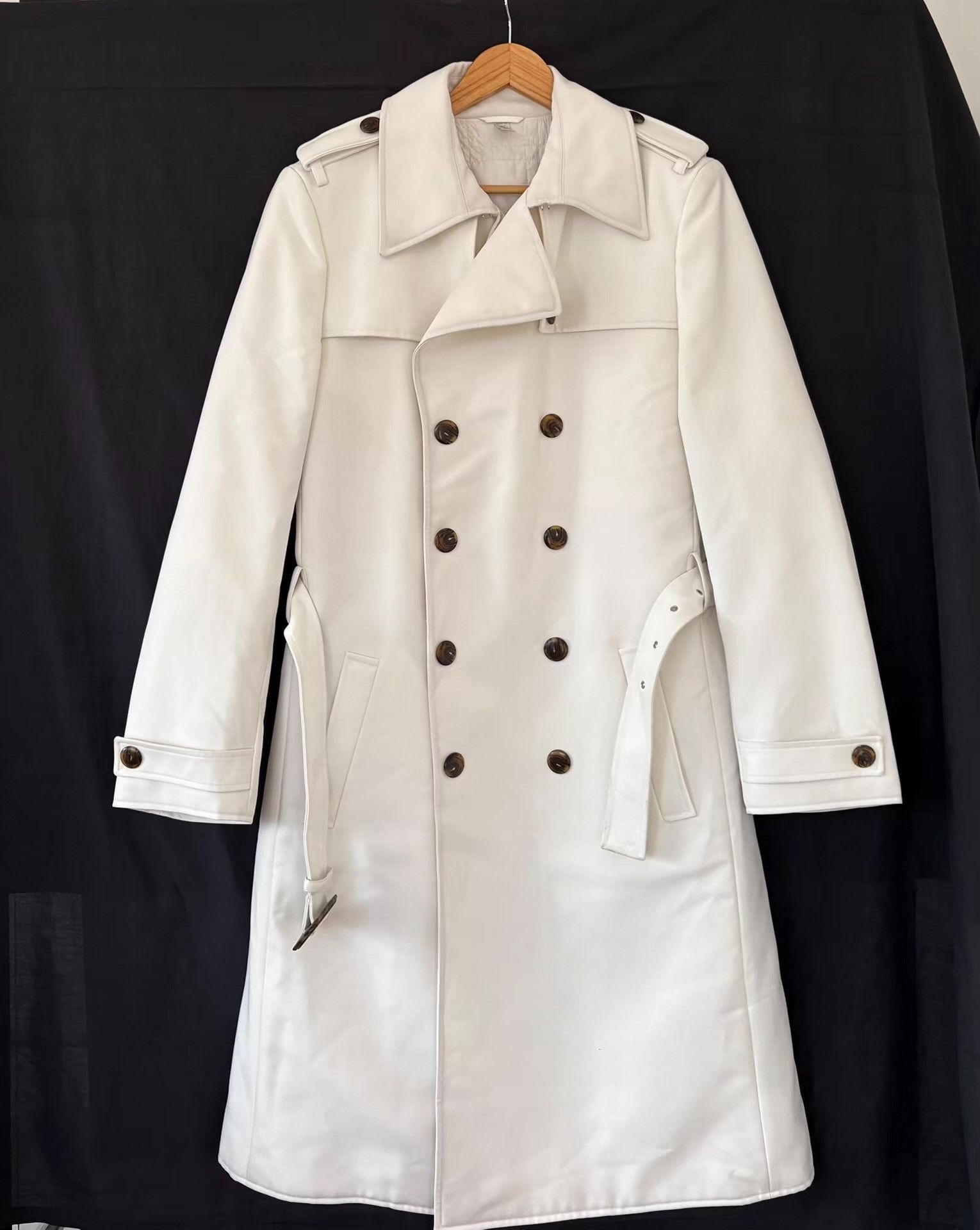 Miu Miu Miu Miu 2000AW Men's White Trench Coat Ｑ21 Size US M / EU 48-50 / 2 - 1 Thumbnail
