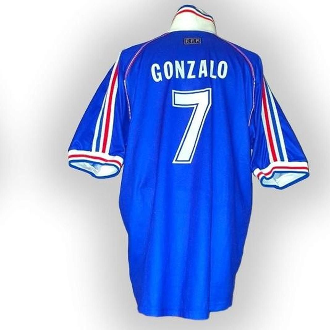 Adidas France 1998 1999 WC Home Shirt Jersey Size US L / EU 52-54 / 3 - 2 Thumbnail