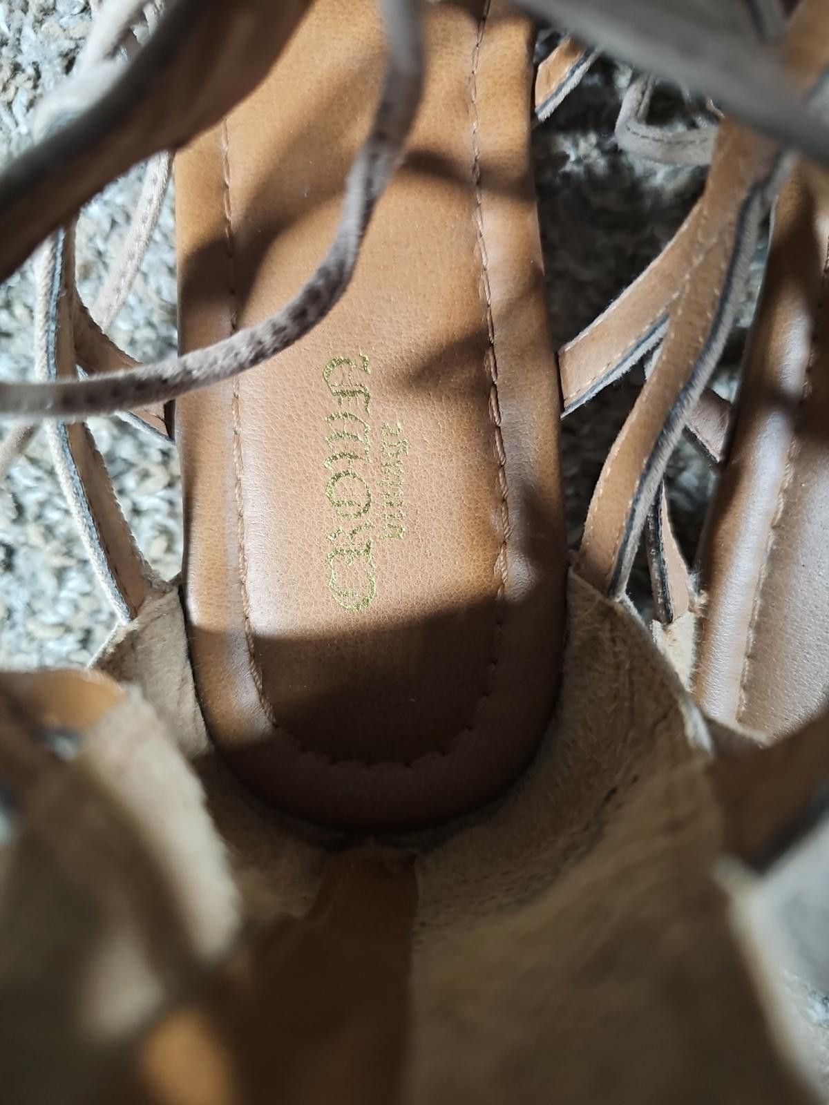Other Crown Vtg Lace-up Zipper Back Gladiator Sandals Women 10M Size US 10 / IT 40 - 5 Thumbnail