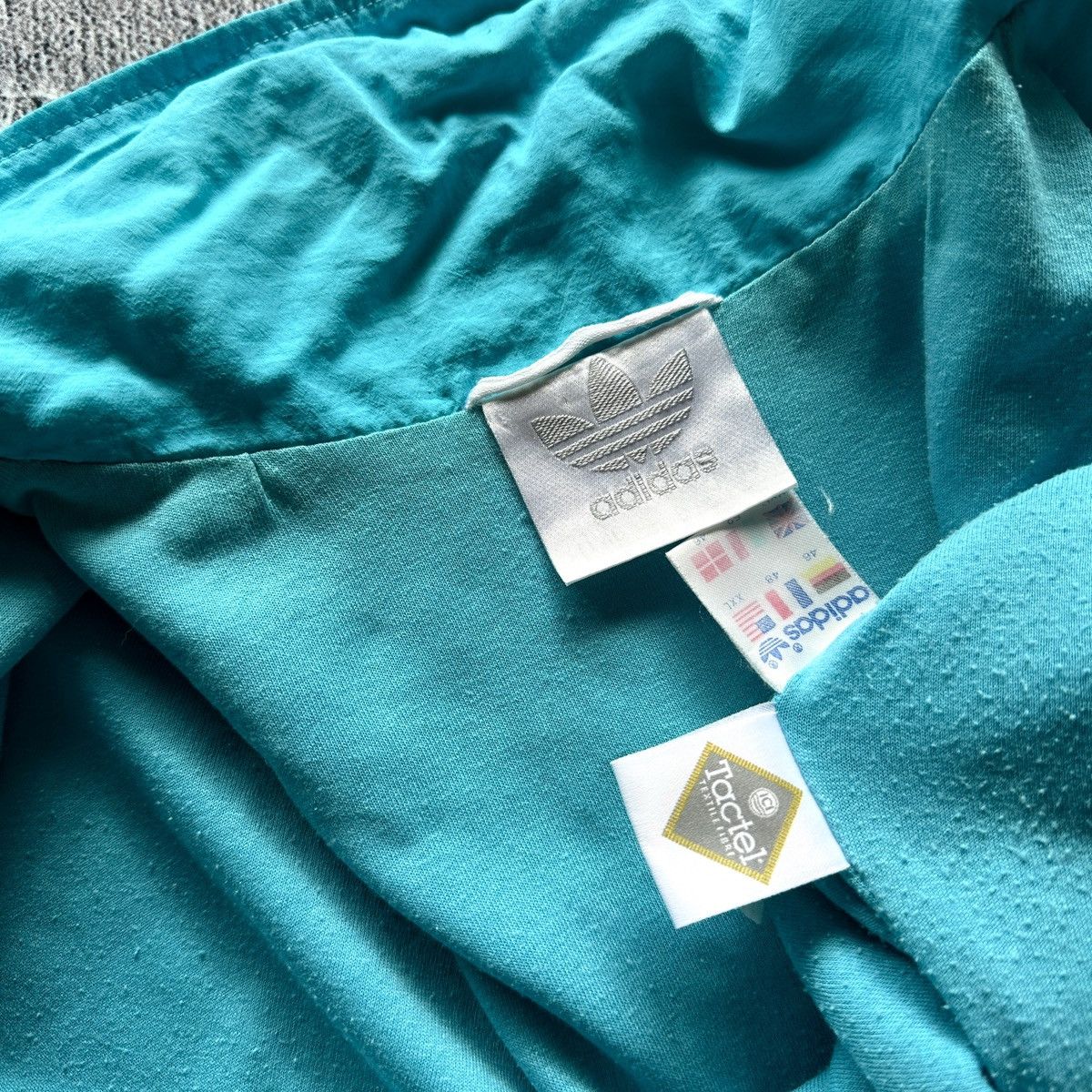 Adidas Vintage Men’s Adidas Nylon Light Jacket Full Zip Light Blue Size US L / EU 52-54 / 3 - 8 Thumbnail
