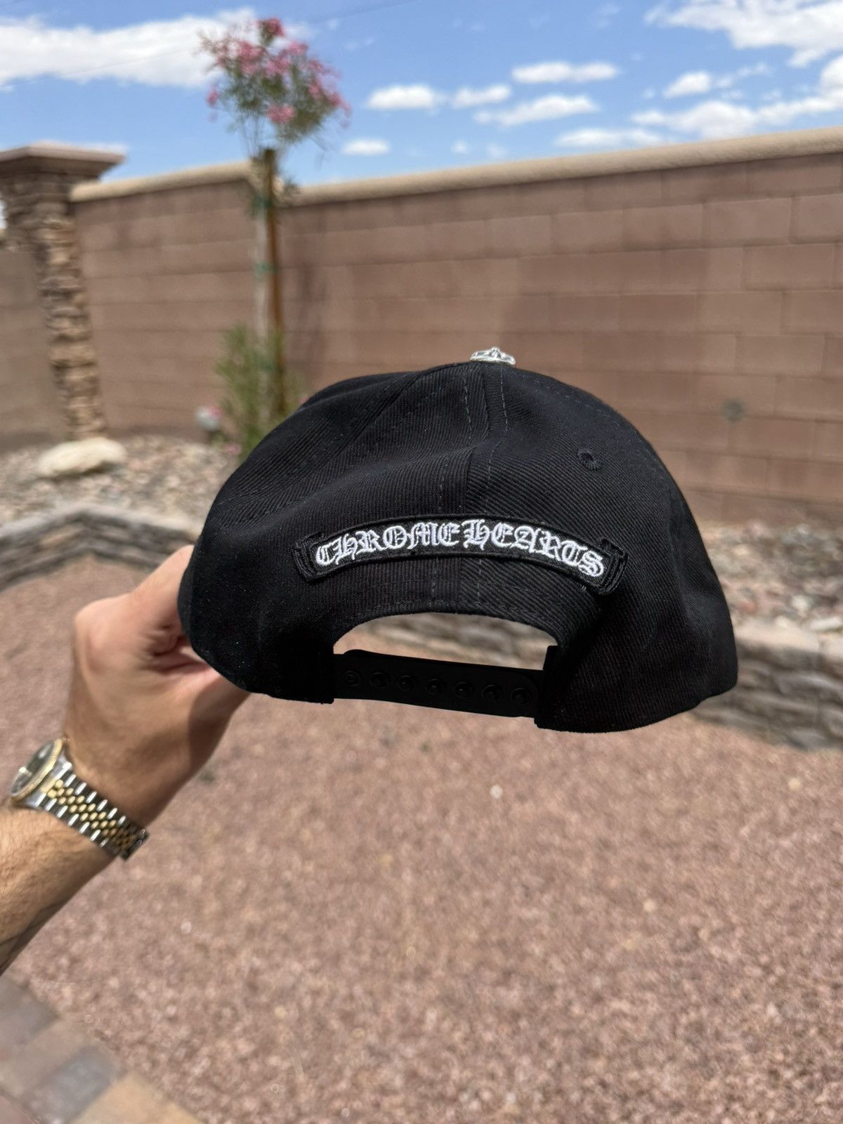 Chrome Hearts Chrome Hearts Horseshoe Denim Baseball Hat (Black) New Size ONE SIZE - 2 Thumbnail