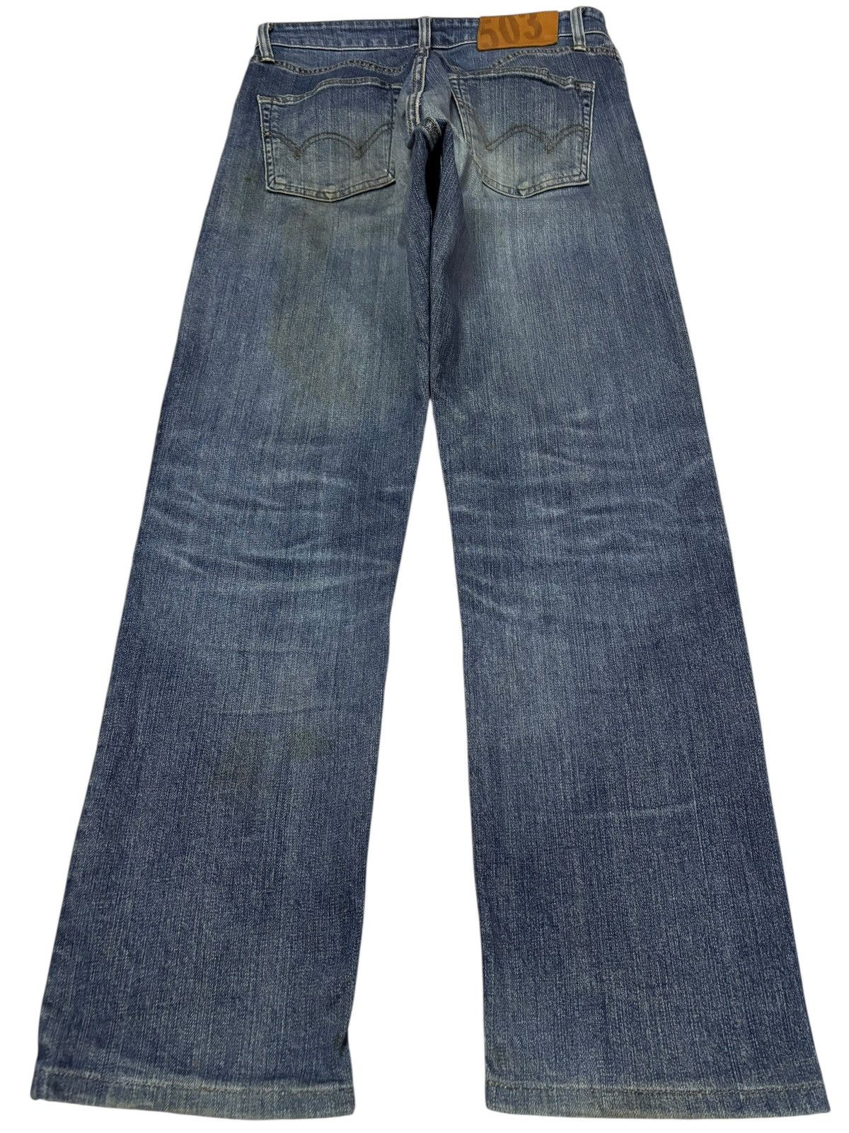 Edwin Vtg Edwin Japan 503 Distressed Jeans Size US 29 - 2 Thumbnail
