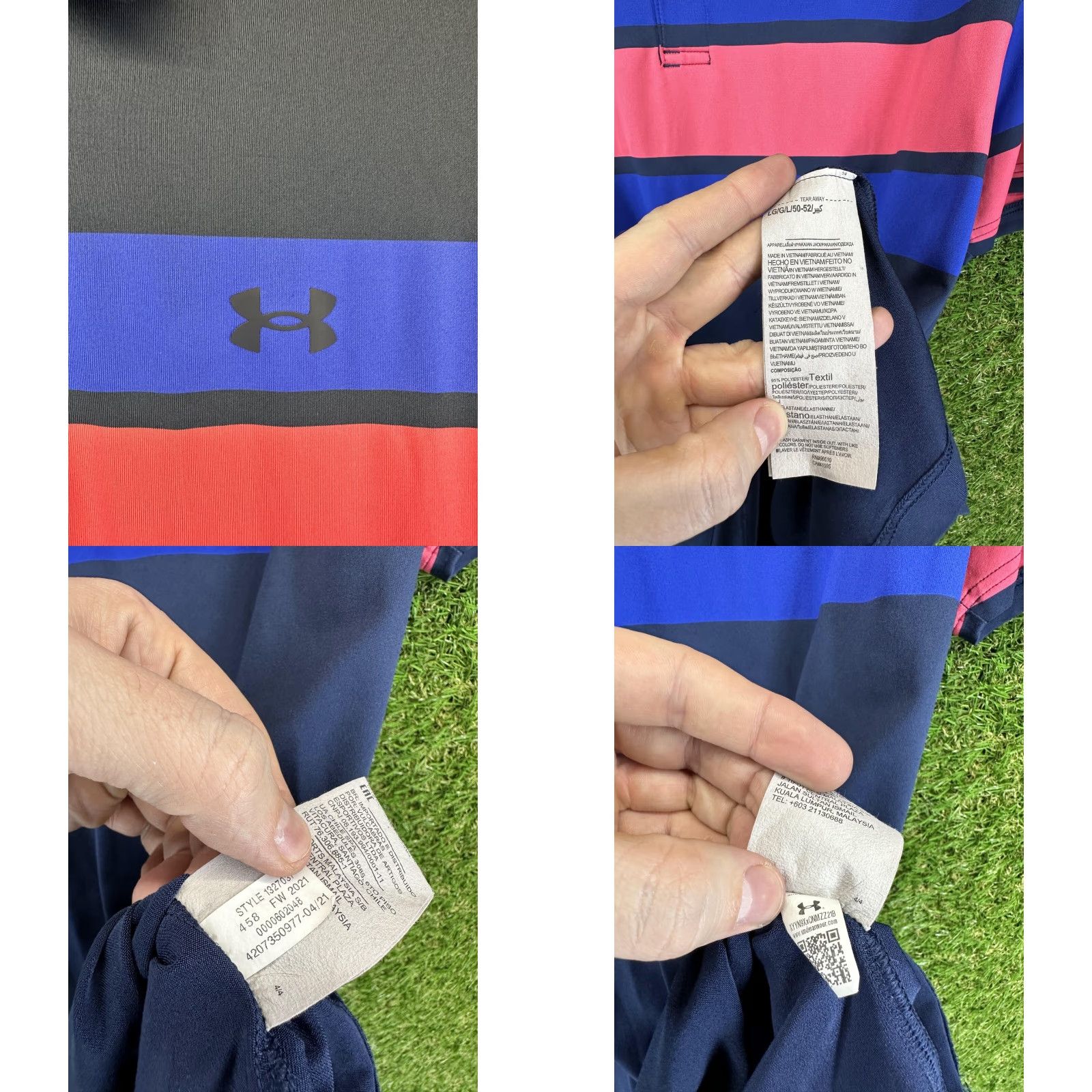 Under Armour Under Armour Performance Polo Shirt Men L Navy blue Solid Short Sleeve 2021 Polo Size US L / EU 52-54 / 3 - 8 Thumbnail