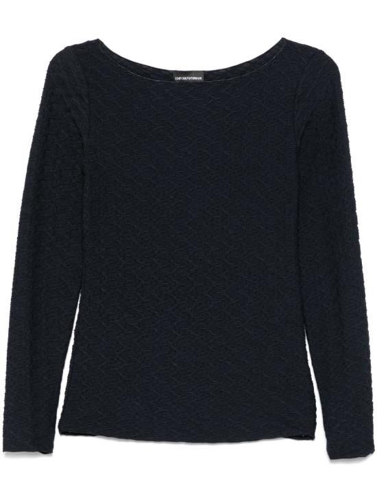 Emporio Armani EMPORIO ARMANI Women Sweater EW001400 AF12416UB115 Blue Size S / US 4 / IT 40 - 1 Thumbnail