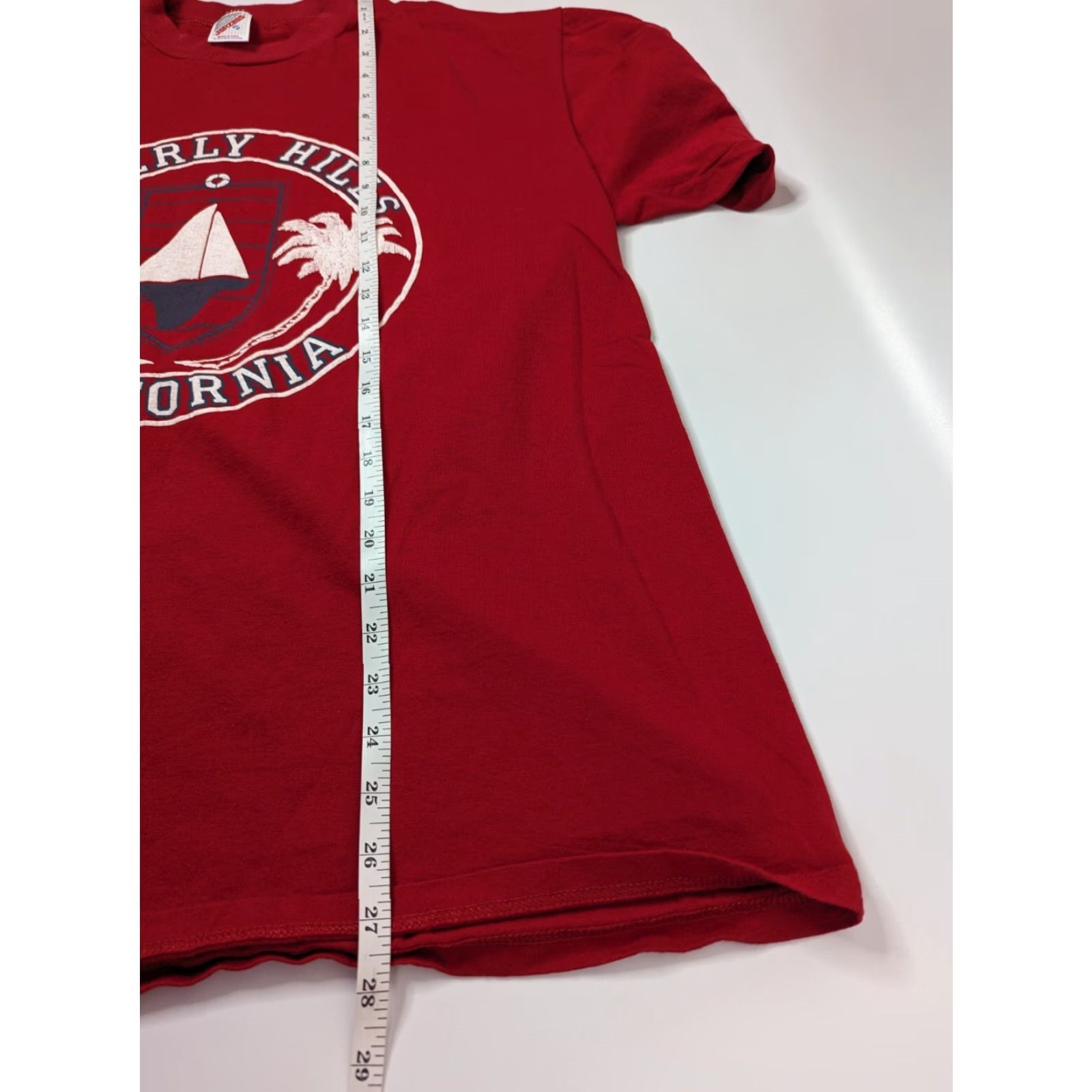 Jerzees VINTAGE 90s Red JERZEES T-Shirt Men XL USA Made Crew Neck Graphic Tee Rodeo California Size US XL / EU 56 / 4 - 5 Thumbnail