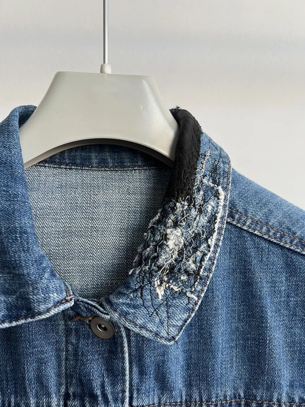 Vintage Trashed Vintage Denim Jacket Distressed Grunge Size US S / EU 44-46 / 1 - 3 Thumbnail