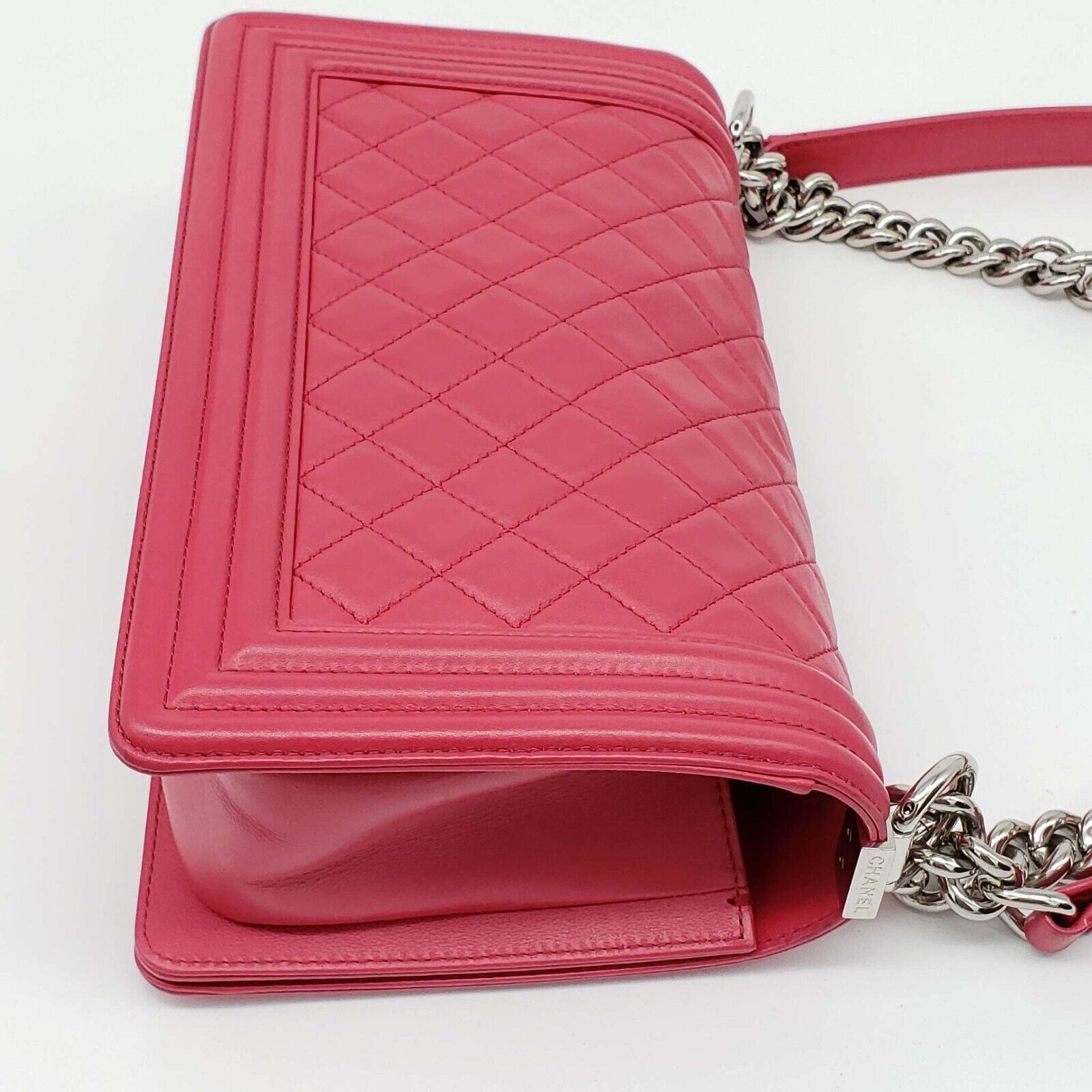 Chanel Authentic CHANEL Boy Leather Shoulder Bag 2550-080524 Size ONE SIZE - 10 Thumbnail