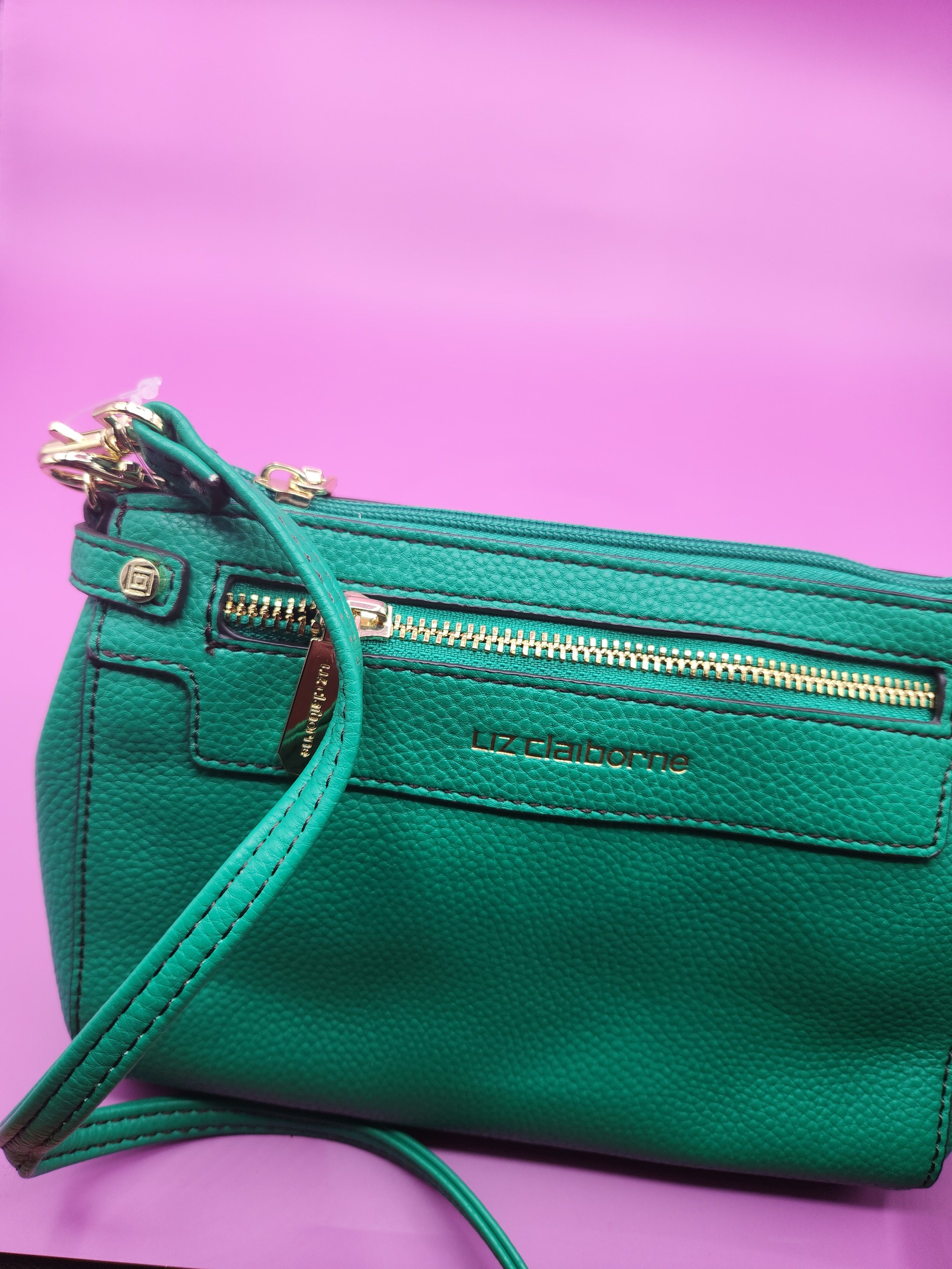 Liz Claiborne Liz Claiborne Elly Convertible Crossbody Bag Green NWT Size ONE SIZE - 8 Thumbnail