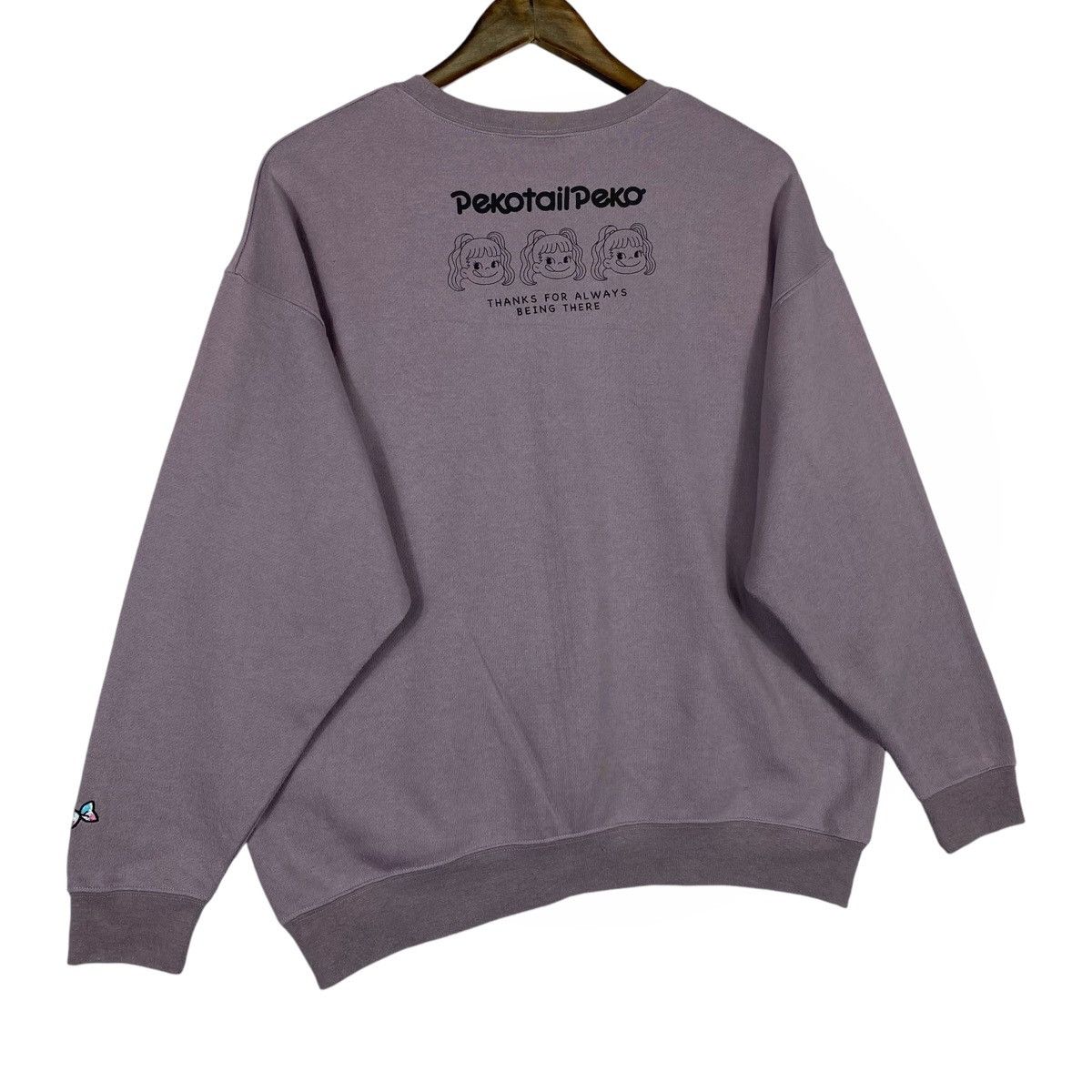 Japanese Brand × Vintage Vintage Pekotail Peko Crewneck Sweatshirt Purple Pullover Size ONE SIZE - 12 Thumbnail