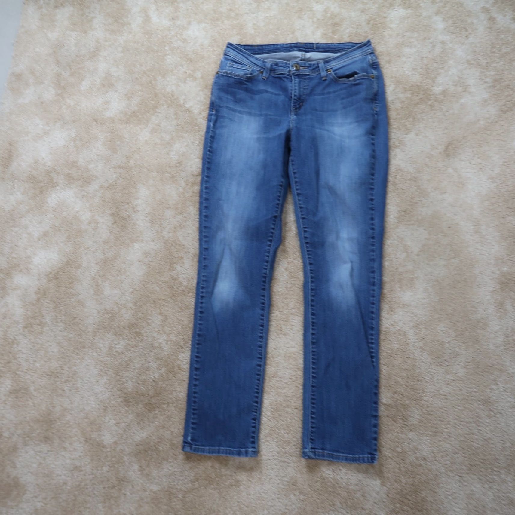 Levi's Levi's Jeans Womens 30x31 Mid Rise Straight Leg Blue Stretch Denim Size 30" / US 8 / IT 44 - 2 Thumbnail