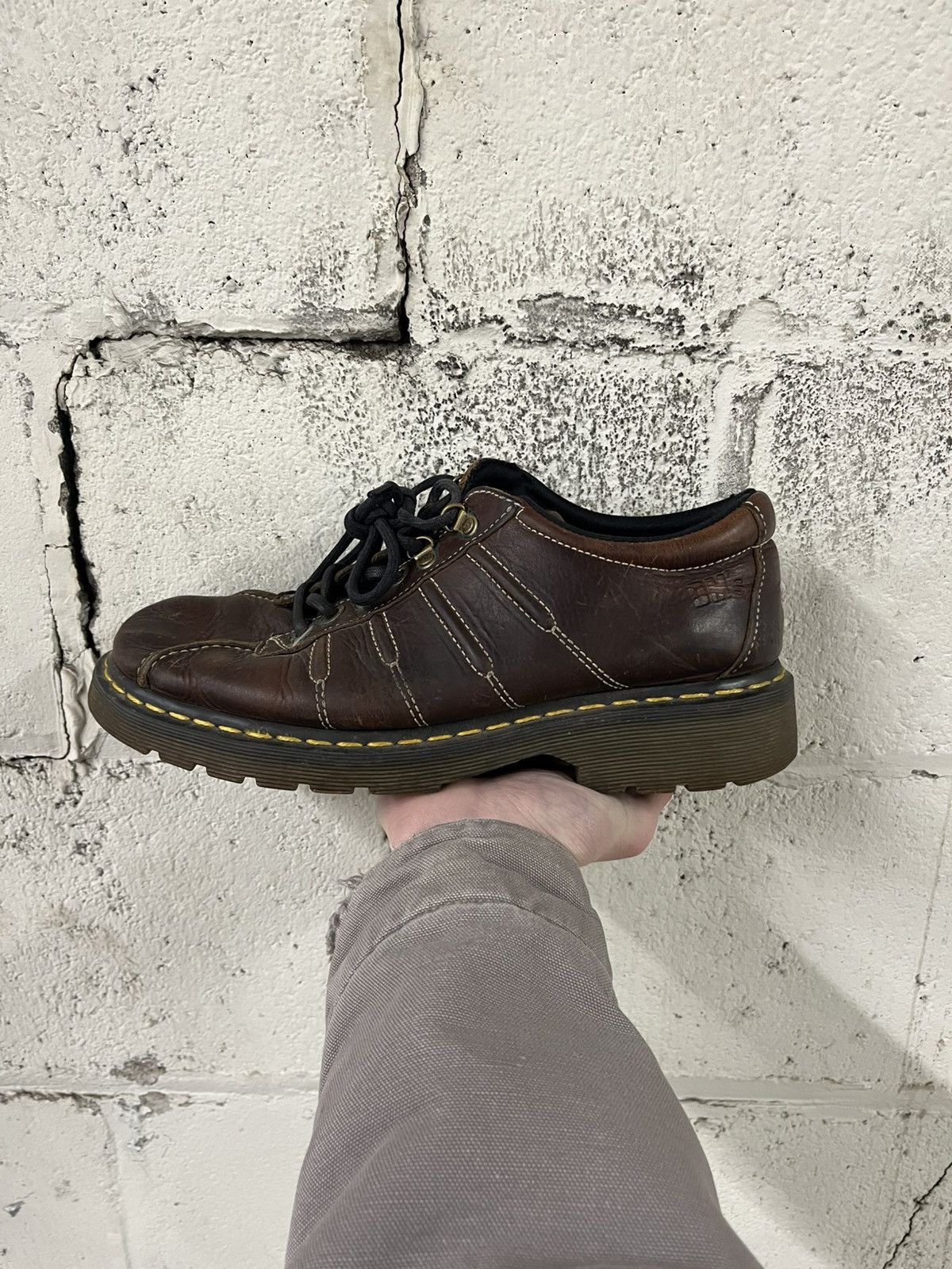 Dr. Martens Dr.marten vintage leather boots rare 90s streetwear preppy Size US 10 / EU 43 - 1 Thumbnail