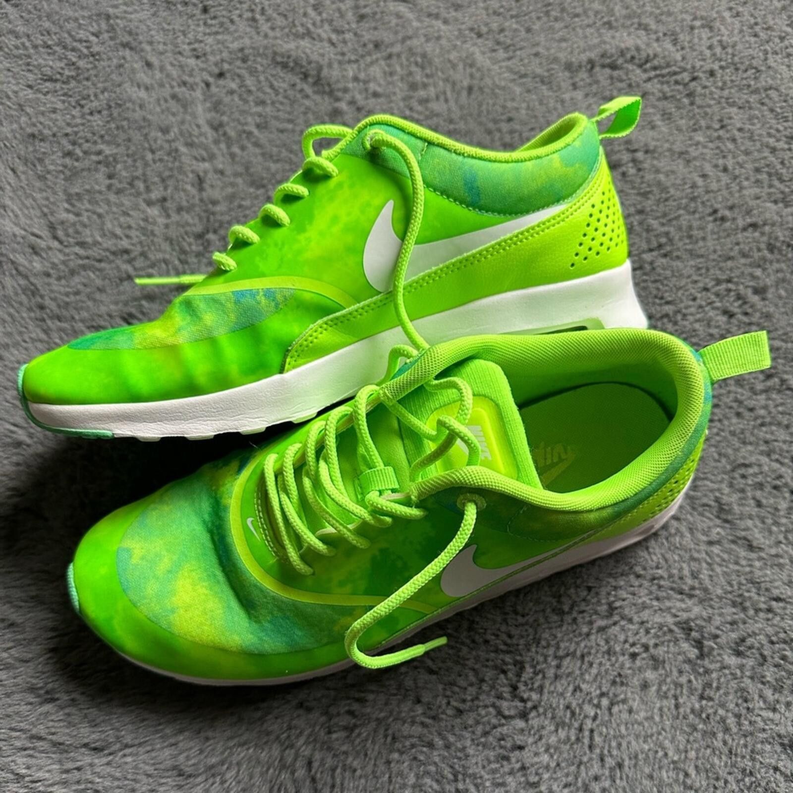 Nike Nike Air Max Thea Print Flash Lime Green Size US 8 / IT 38 - 3 Thumbnail