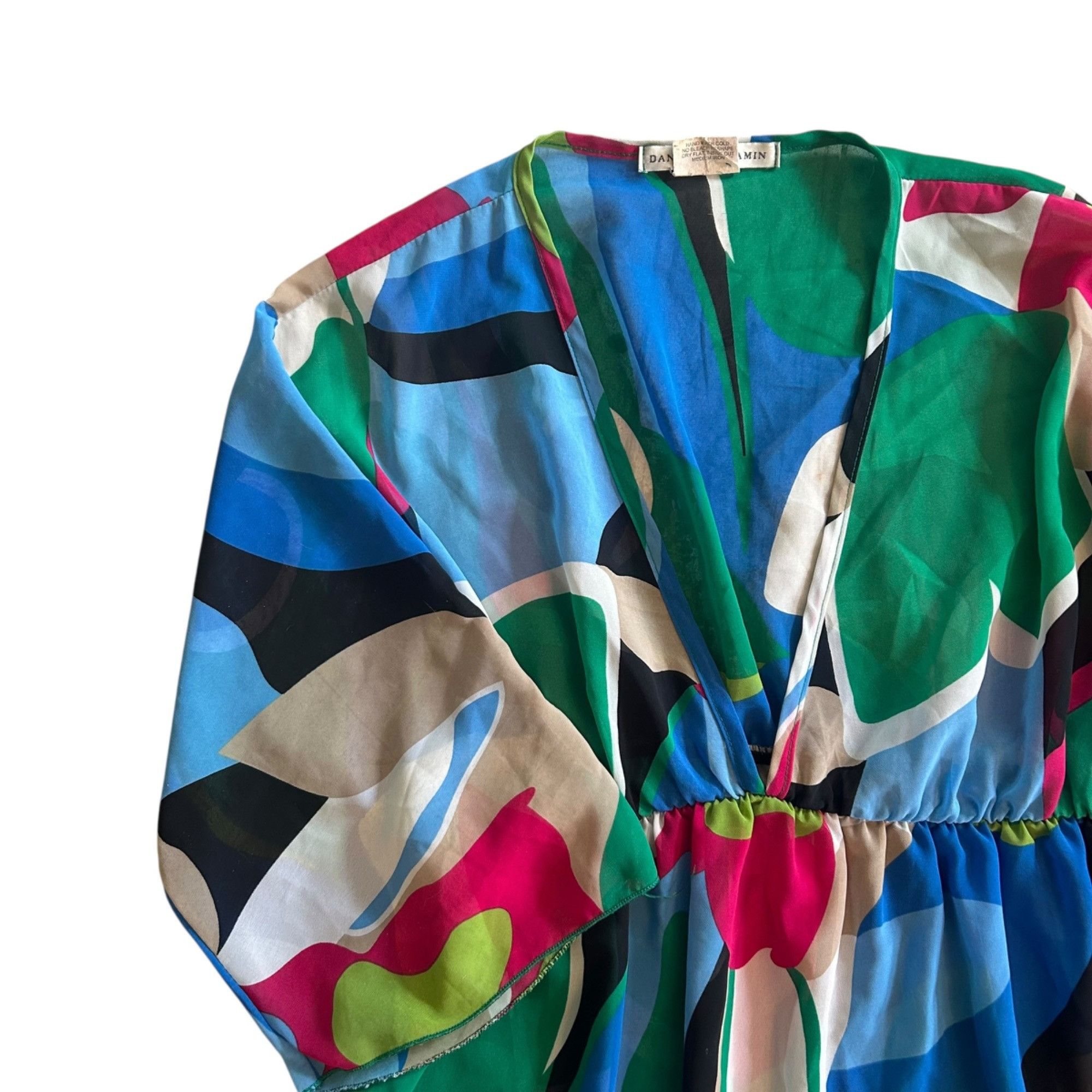 Vintage Vintage Daniel Benjamin Sheer Novelty Abstract Tunic Size L / US 10 / IT 46 - 2 Thumbnail