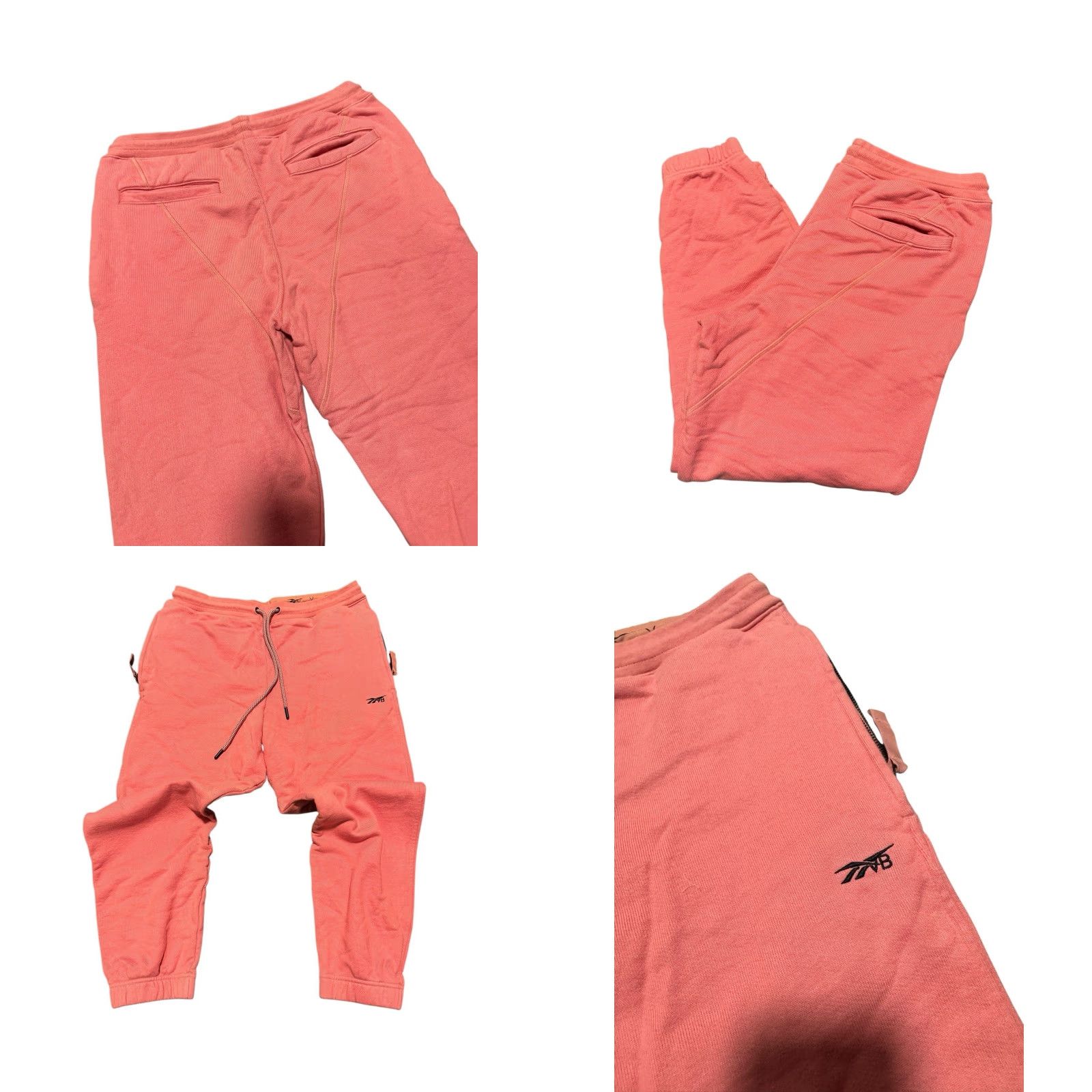 Victoria Beckham VINTAGE Reebok by Victoria Beckham Boyfriend Joggers Women’s L Pink Pants Activewear Jogger Activewear Logo Pockets Size 36" / US 14 / IT 50 - 8 Thumbnail