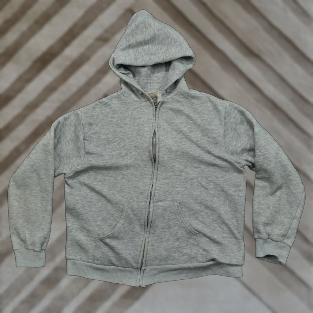 Vintage VINTAGE Bassett Walker Hoodie Full Zip L Mens Large Grey Thermal Lined 90s Size US L / EU 52-54 / 3 - 1 Thumbnail